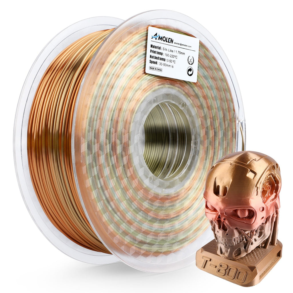PLA Silk Rainbow 1.75mm, 1KG/2.2LB