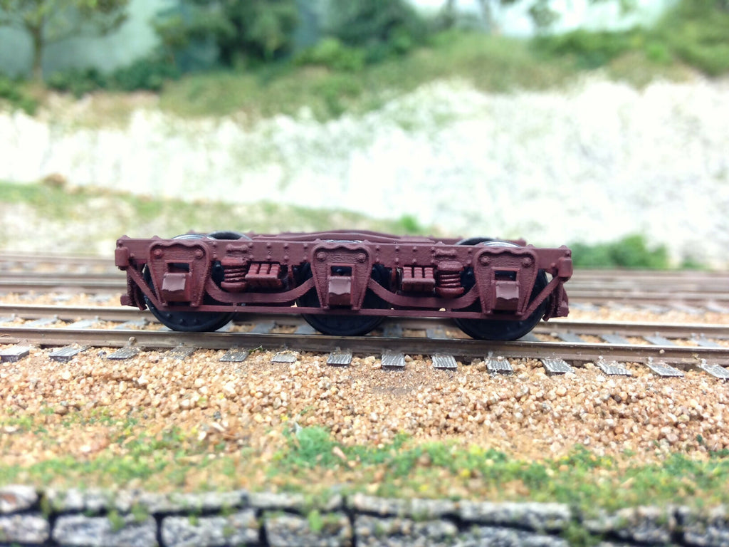 HO 1:87 old time wooden 6 wheel passenger truck two pairs