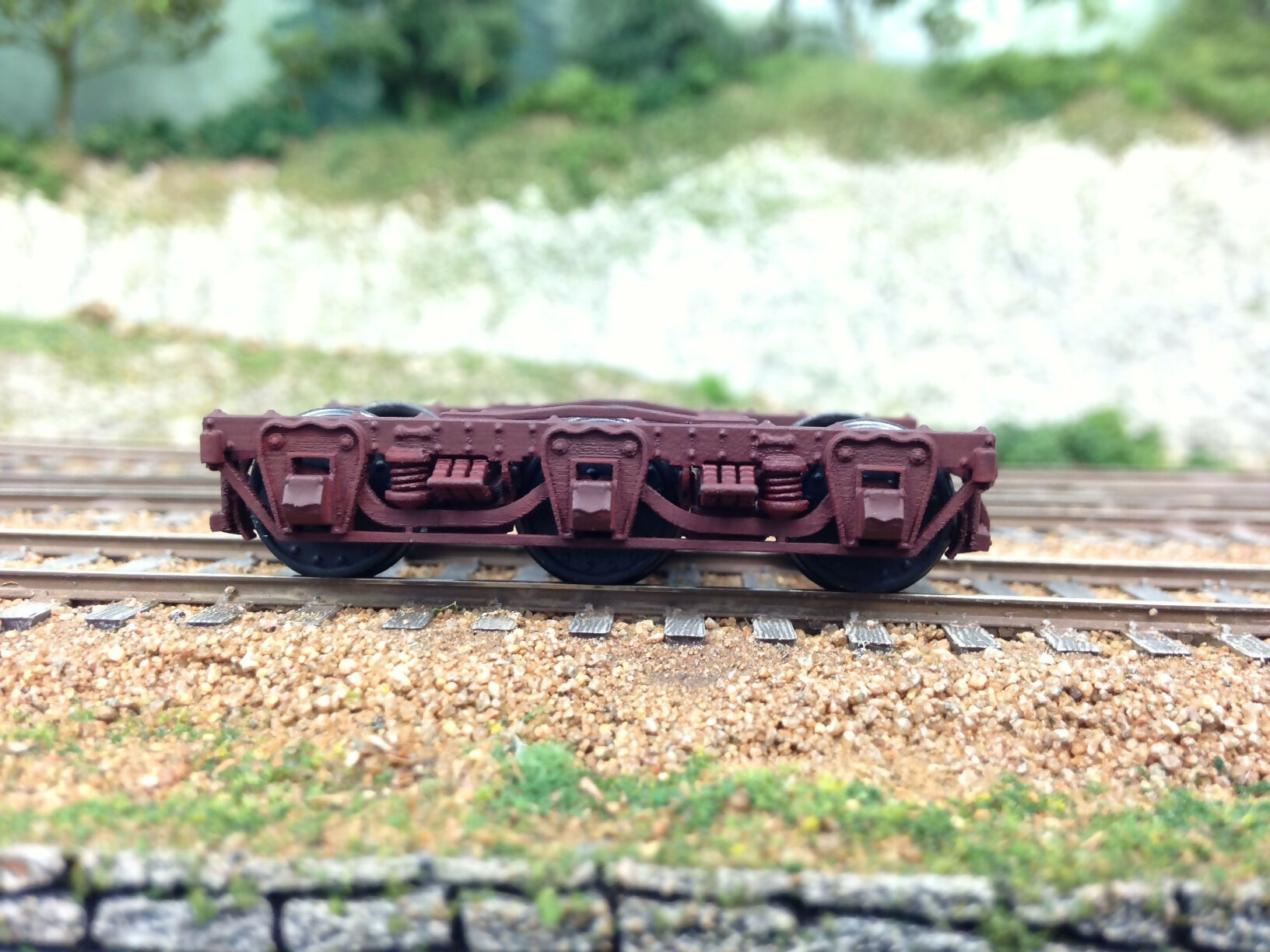 HO 1:87 old time wooden 6 wheel passenger truck two pairs