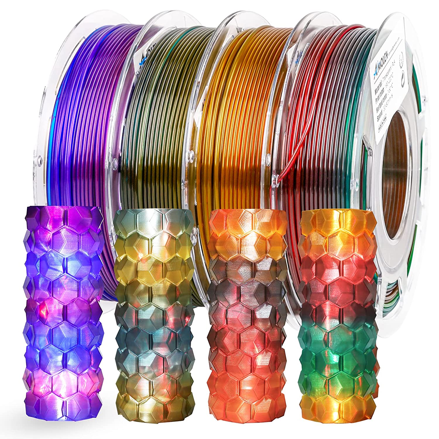 PLA Transparent Gradient Variety Pack (4x200g)