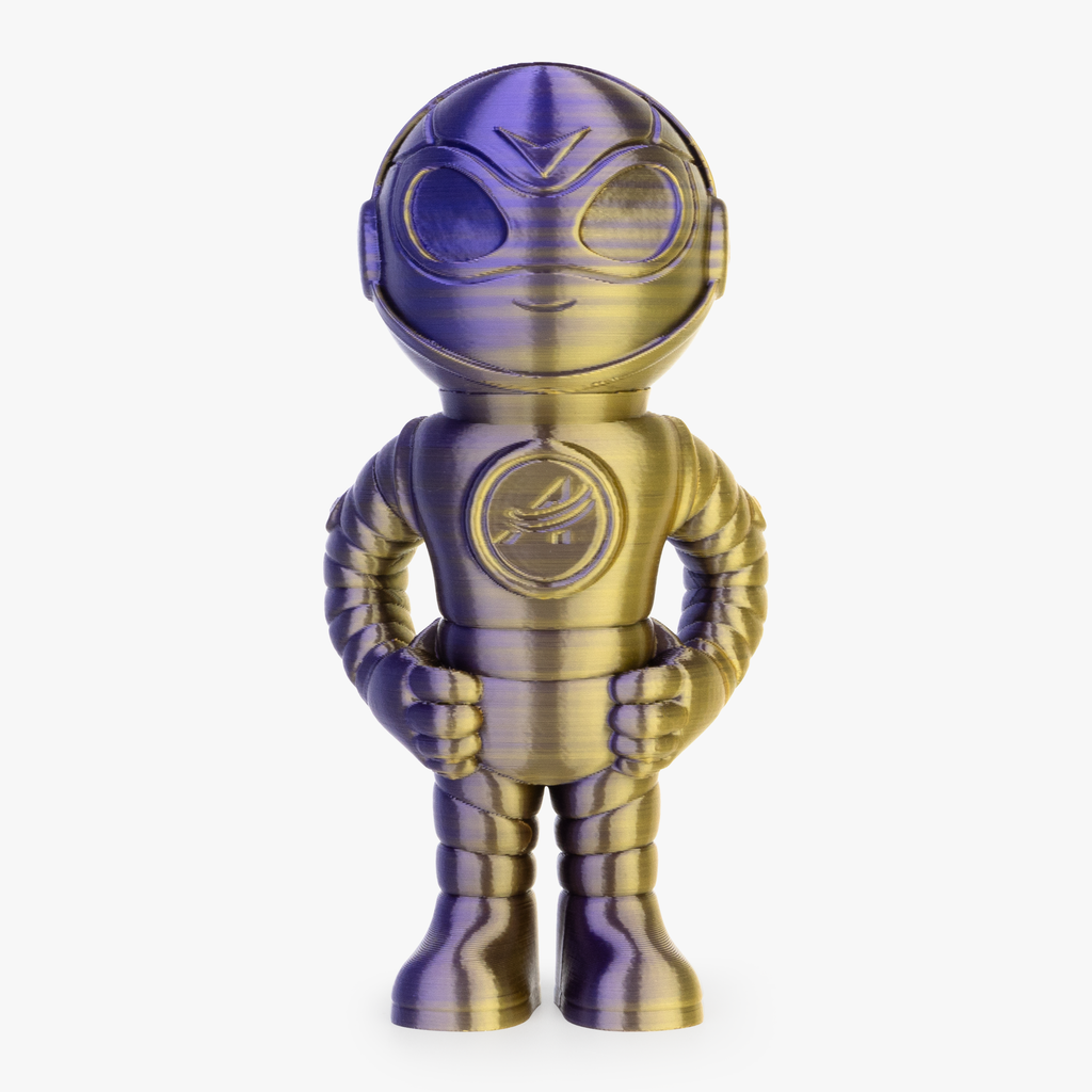 PLA Silk Dual Color Filament 1.75mm, 1KG/2.2LB