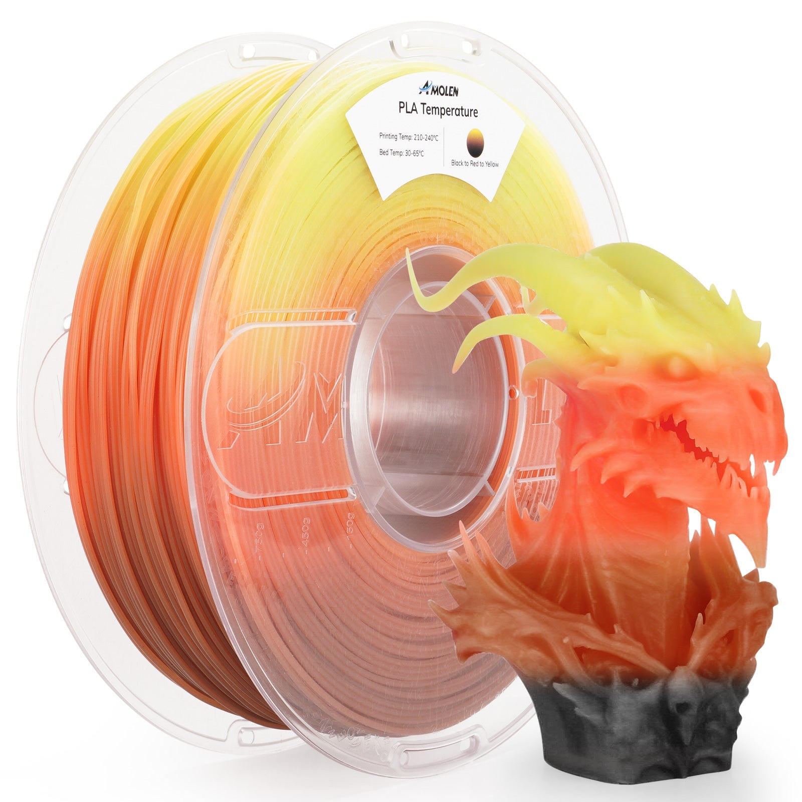 PLA Temperature Color Change 1.75mm, 1KG/2.2LB