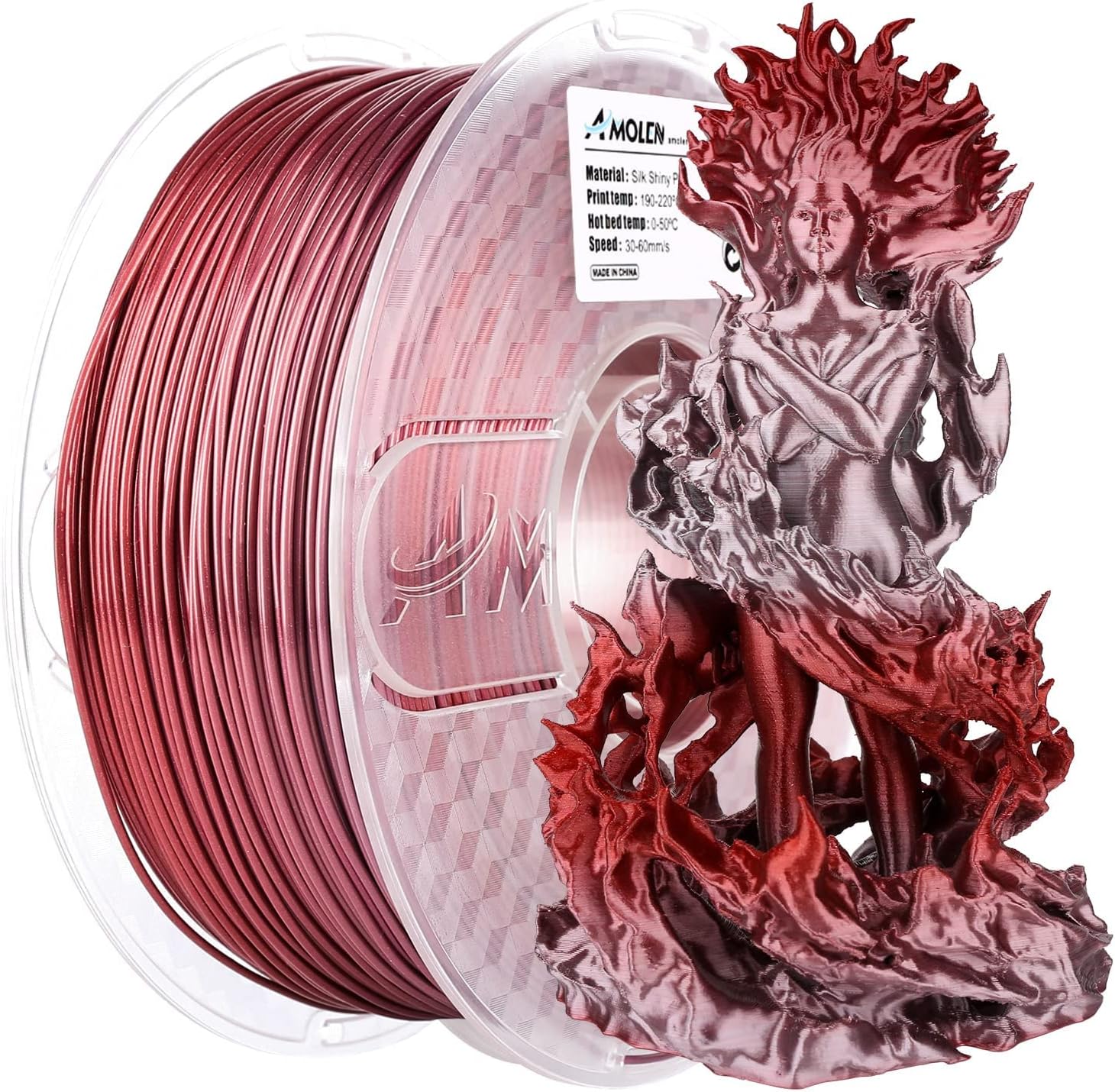 PLA Silk Shiny Gradient 1.75mm, 1KG/2.2LB