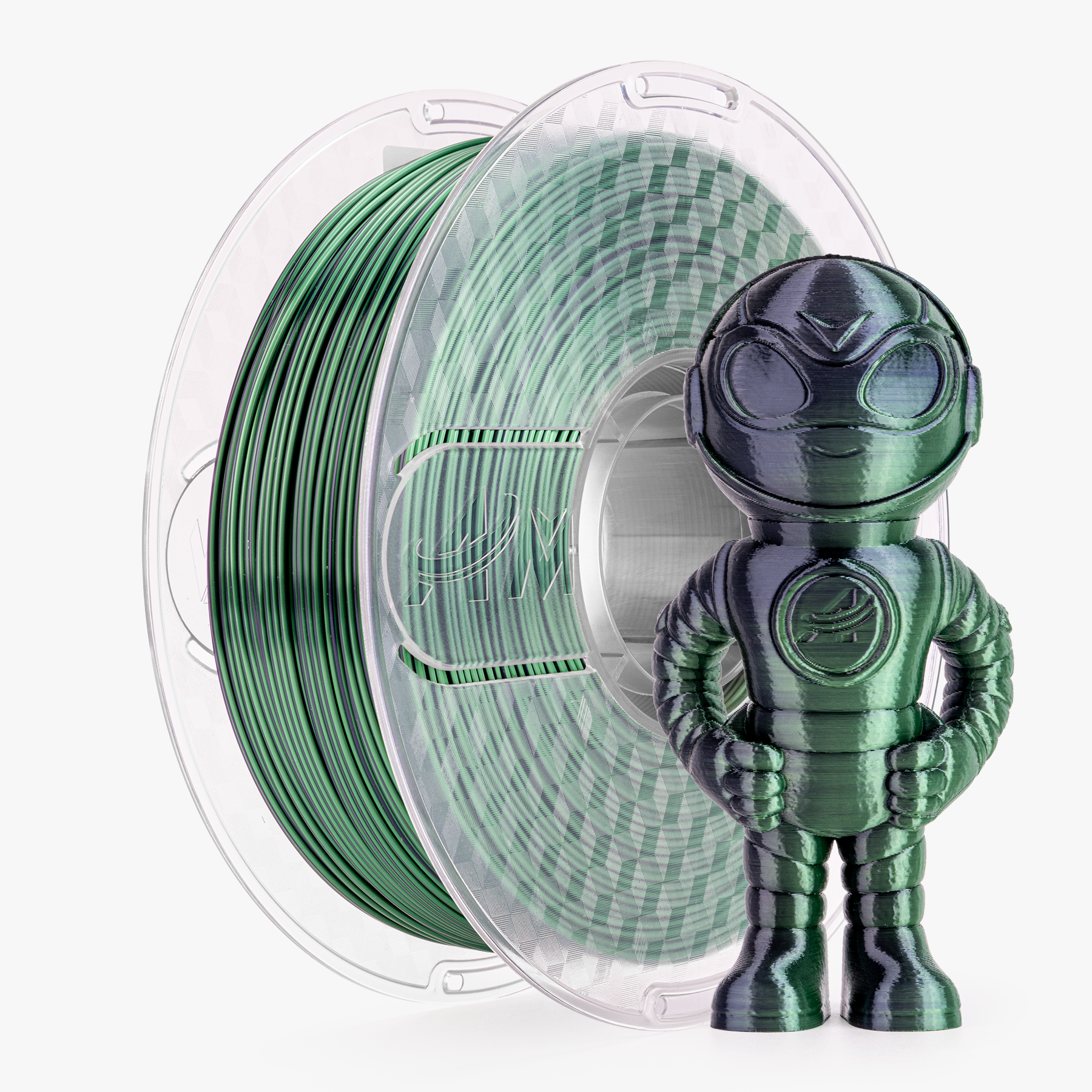 PLA Silk Dual Color Filament 1.75mm, 1KG/2.2LB