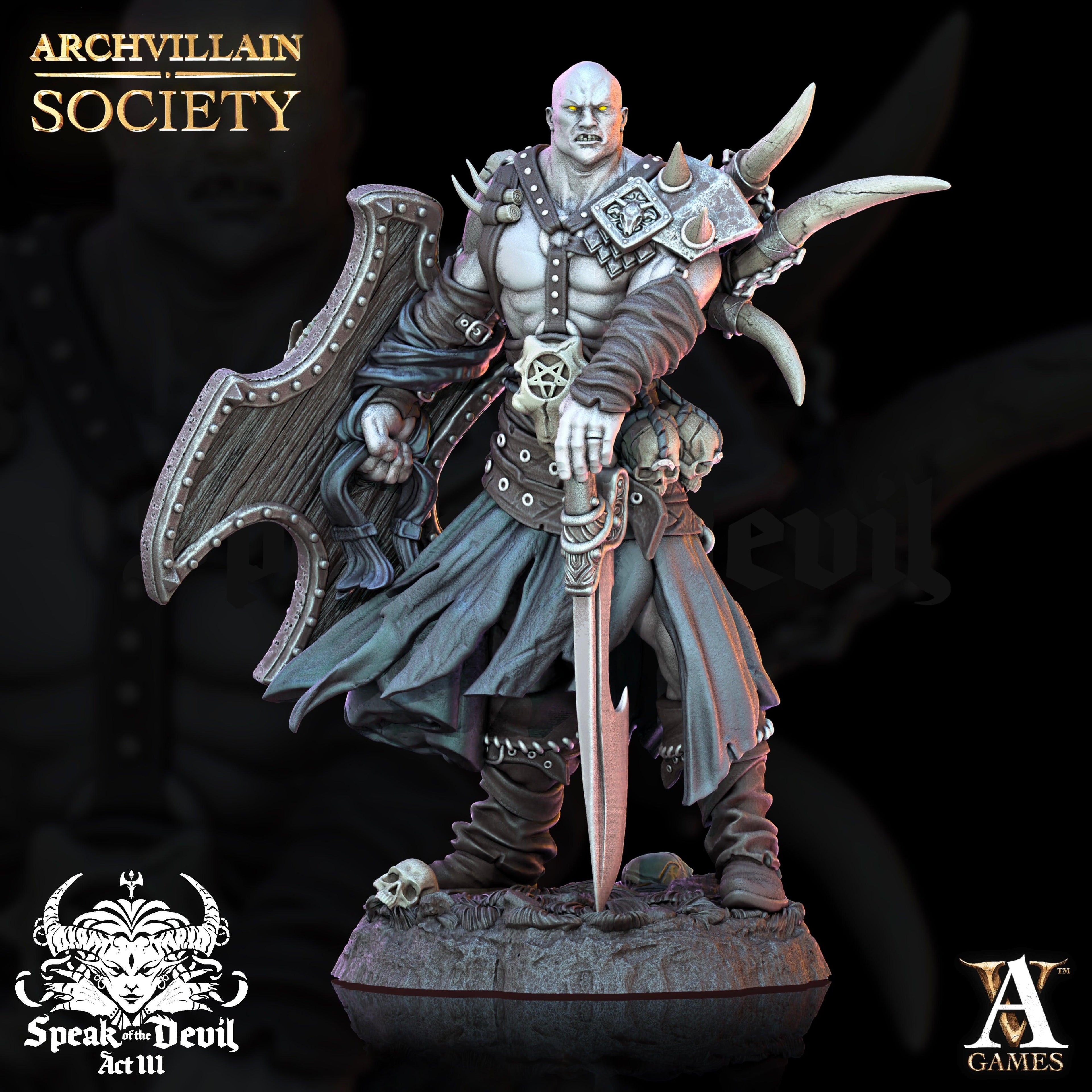 3D Printed Archvillain Games Alaric Voidblade Archvillain Society Vol. XXV 28 32mm D&D