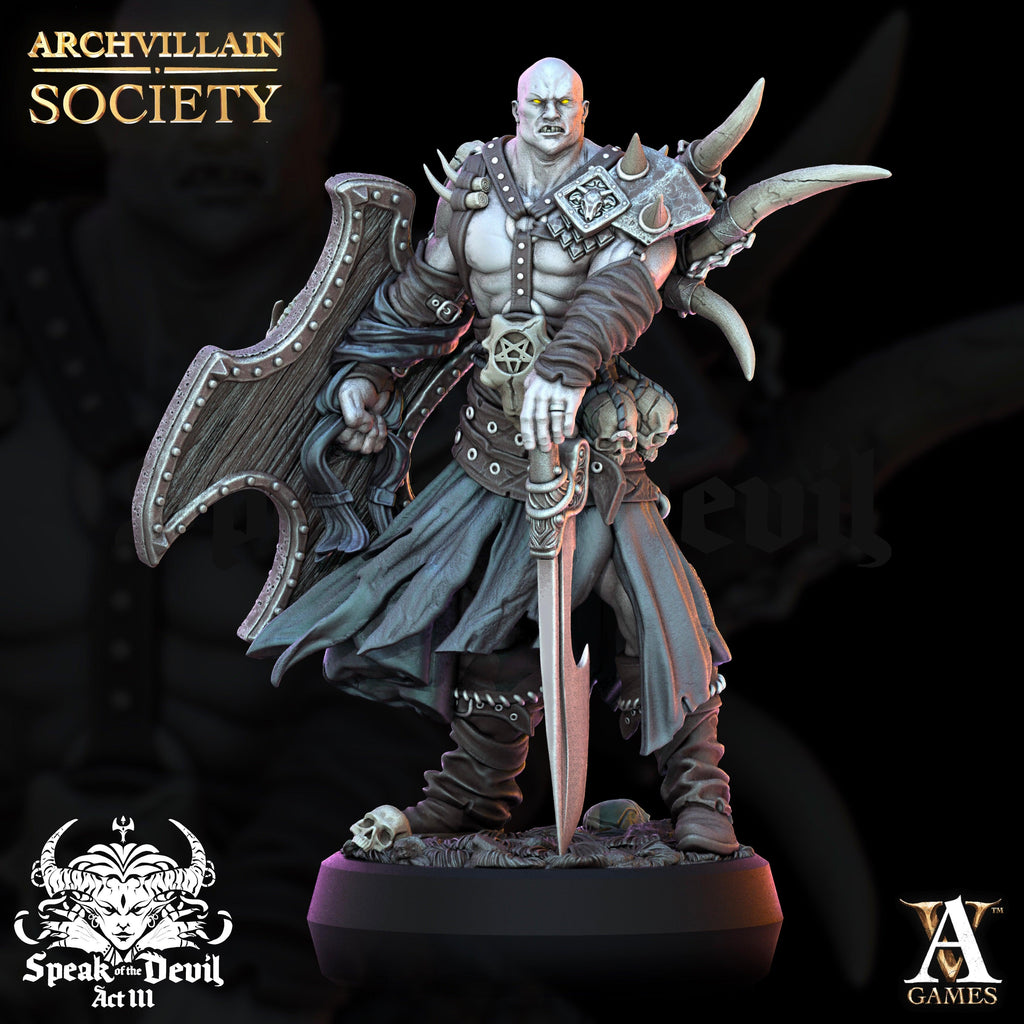 3D Printed Archvillain Games Alaric Voidblade Archvillain Society Vol. XXV 28 32mm D&D