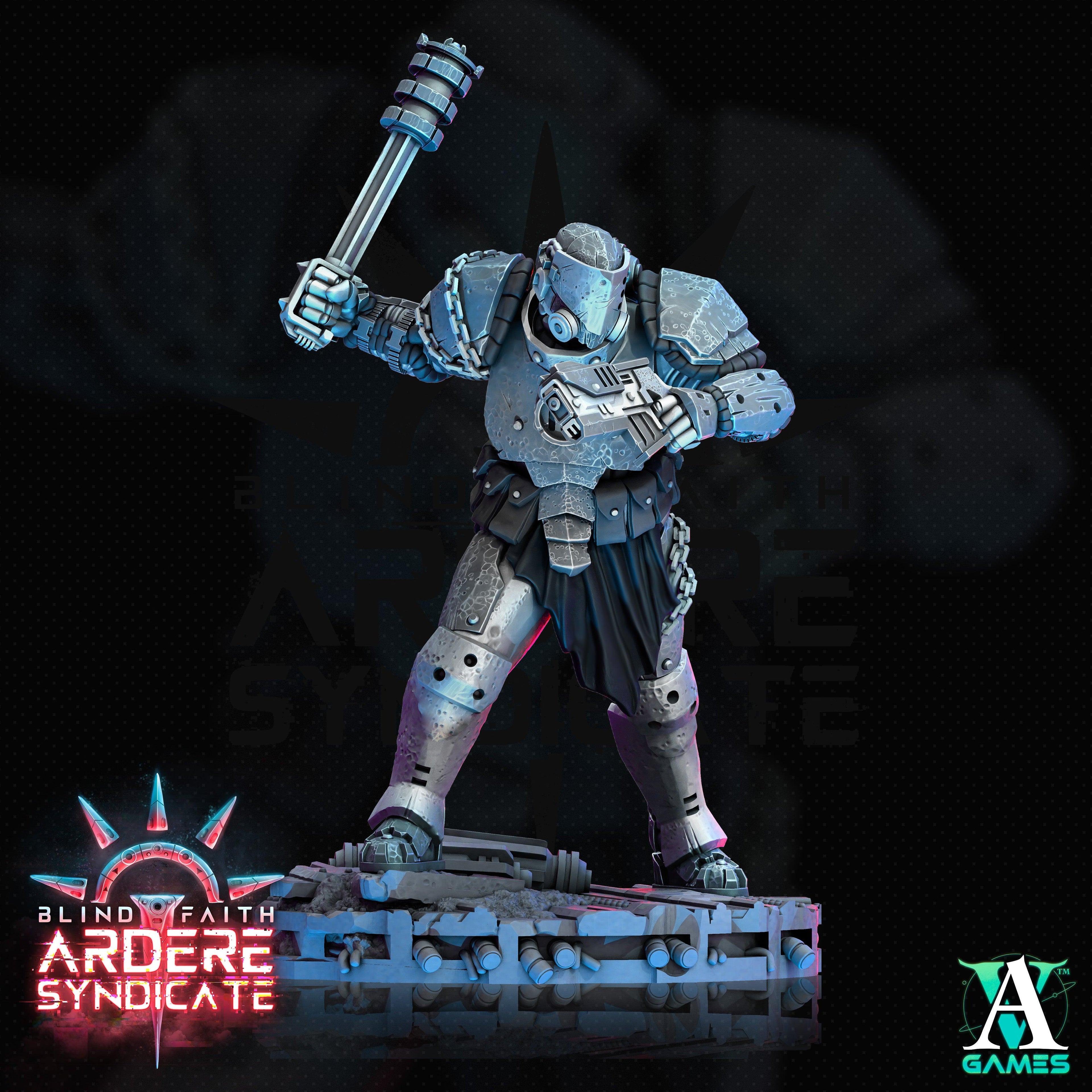 3D Printed Archvillain Games Arderite Light Infantry Blind Faith - Ardere Syndicate 28 32mm D&D