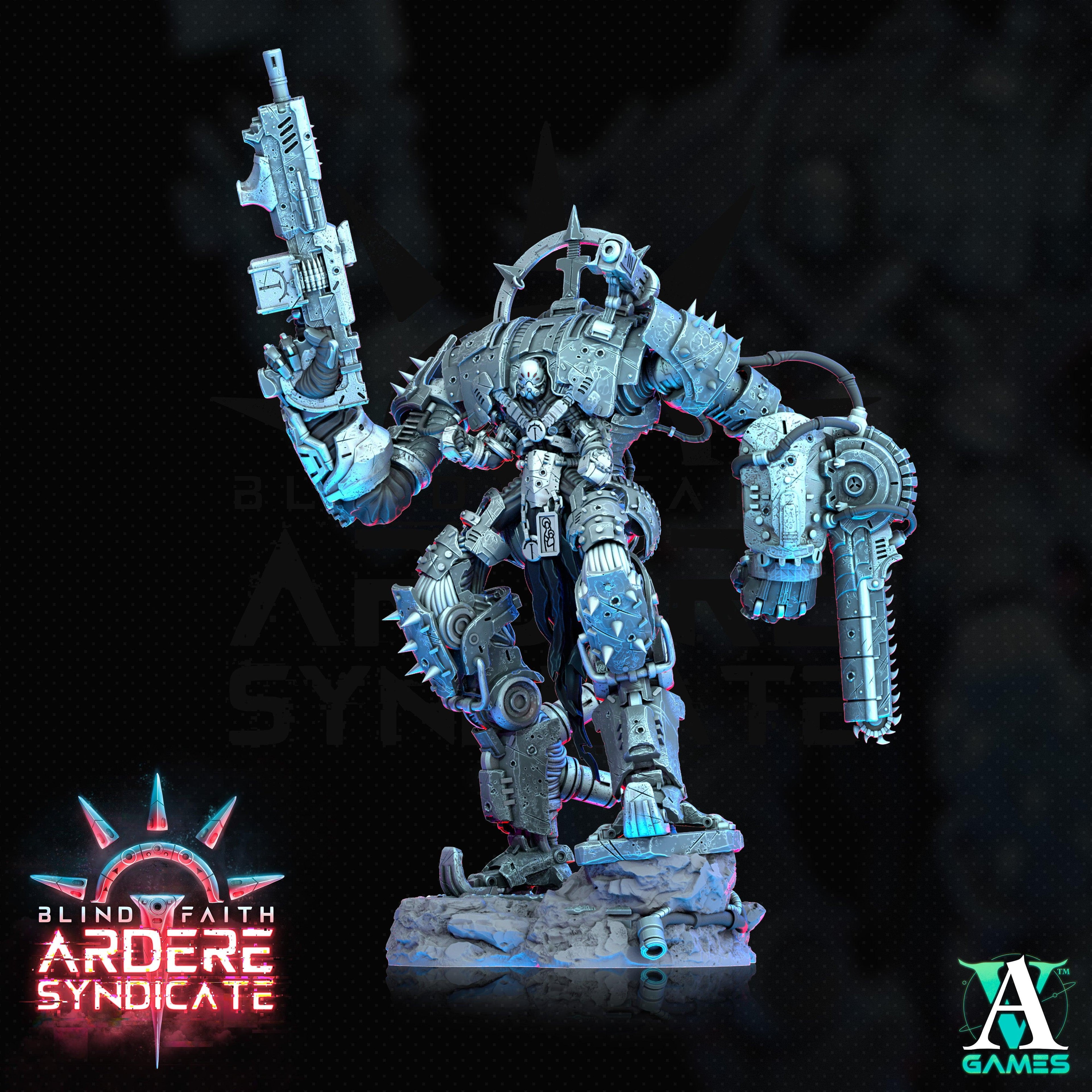 3D Printed Archvillain Games Arderite Sentinels Set Blind Faith - Ardere Syndicate 28 32mm D&D
