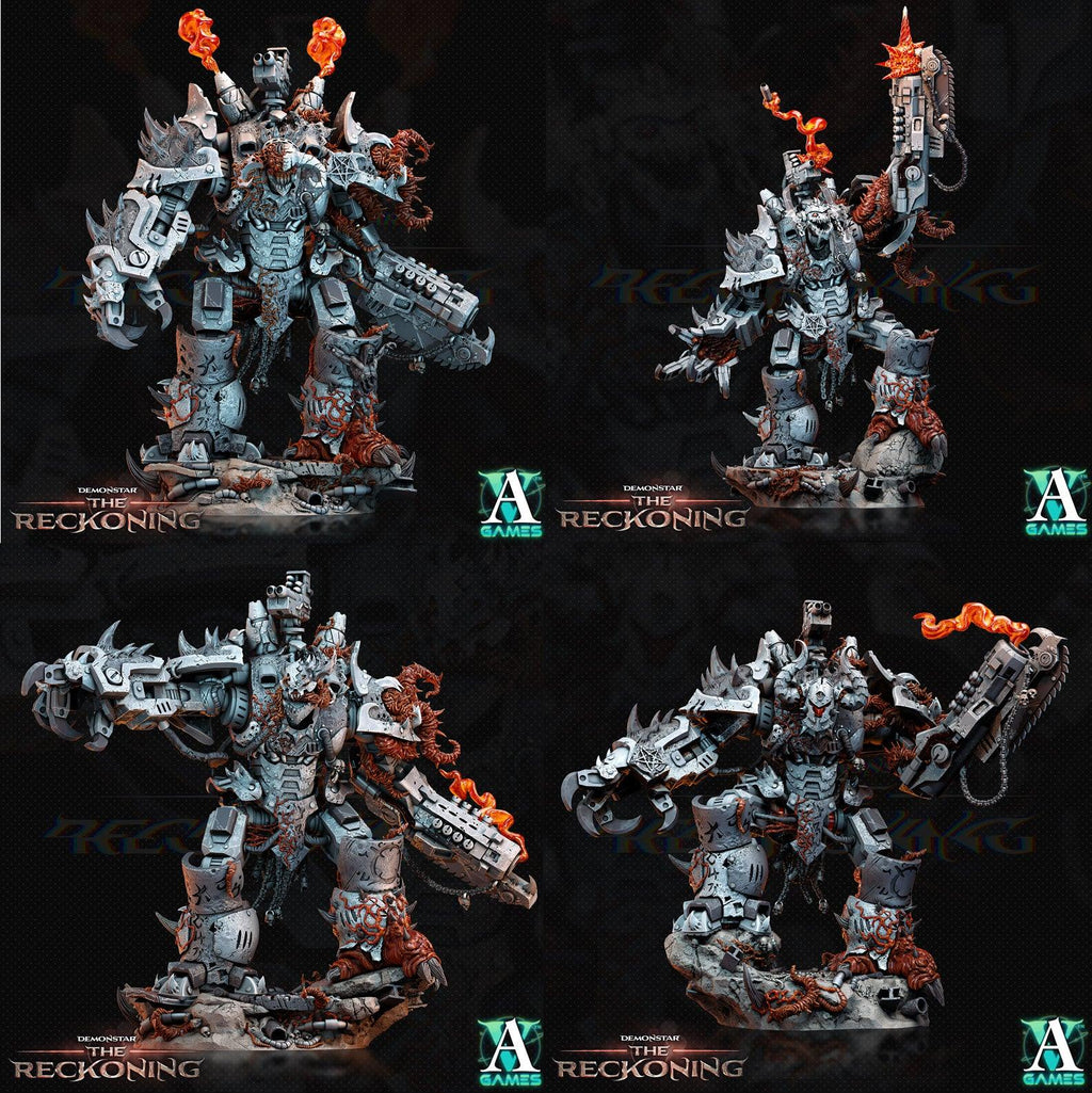 3D Printed Archvillain Games Armari Chaosbred Devastators Demonstar - The Reckoning 28 32mm D&D