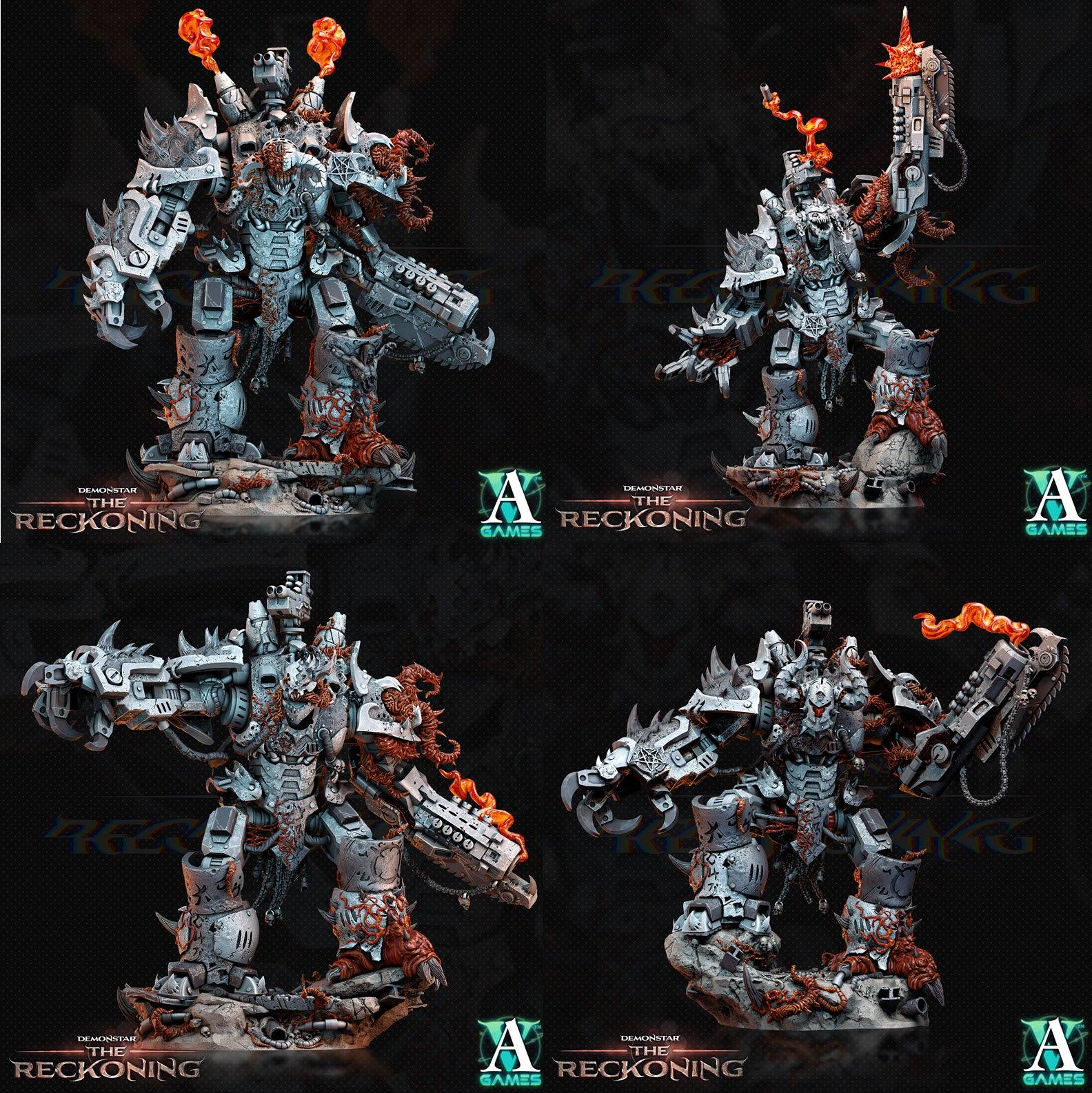 3D Printed Archvillain Games Armari Chaosbred Devastators Demonstar - The Reckoning 28 32mm D&D