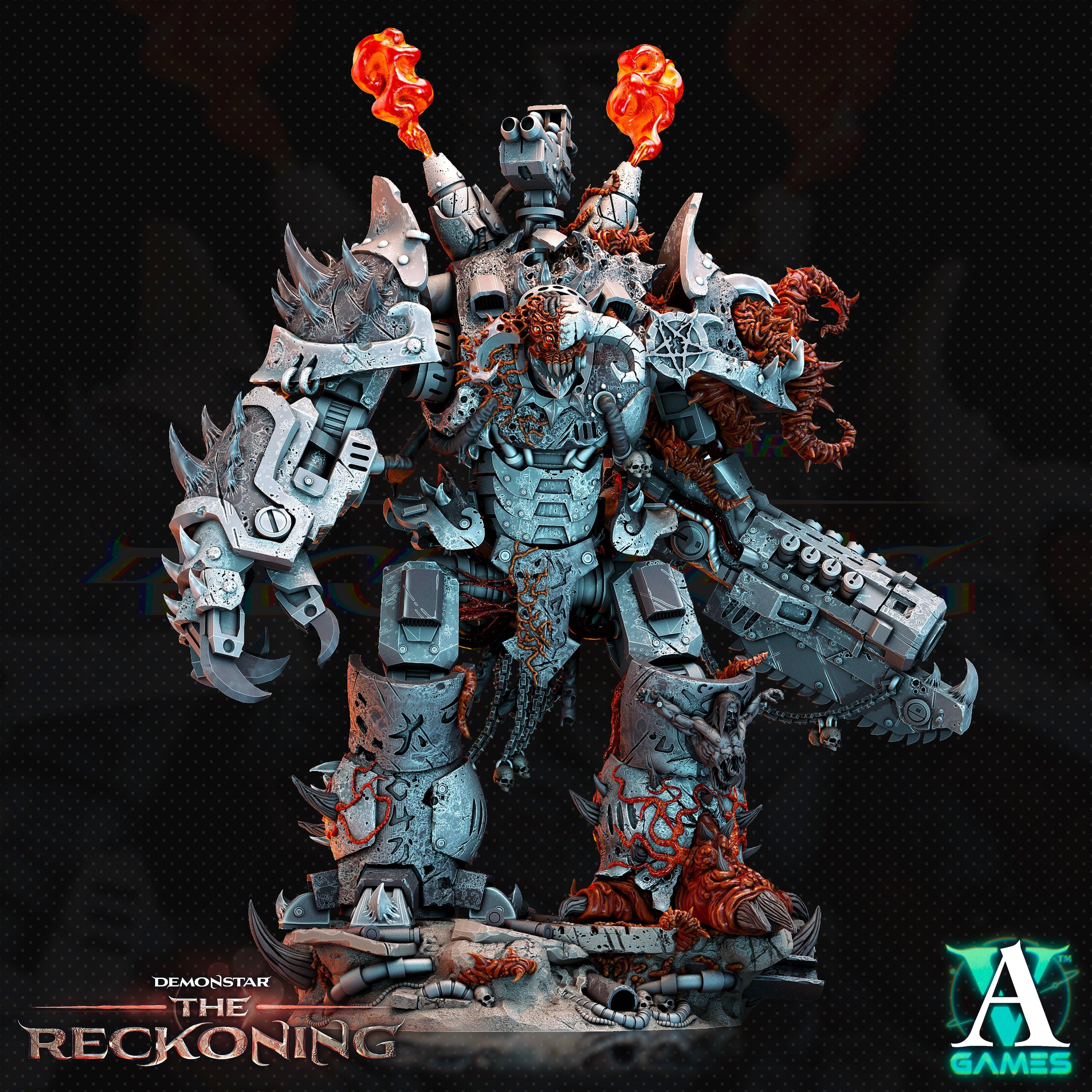 3D Printed Archvillain Games Armari Chaosbred Devastators Demonstar - The Reckoning 28 32mm D&D
