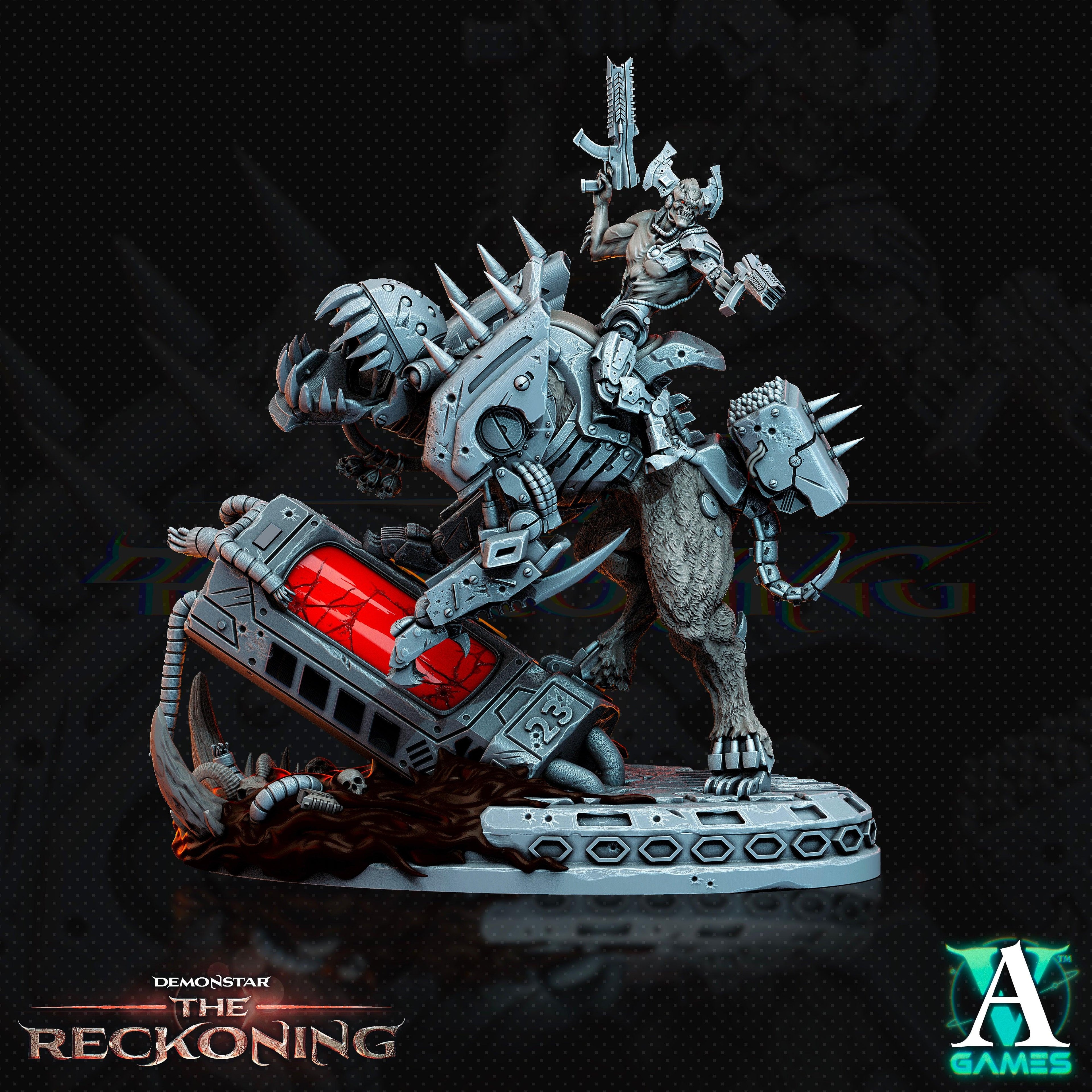 3D Printed Archvillain Games Armari Druraka Riders Demonstar - The Reckoning 28 32mm D&D