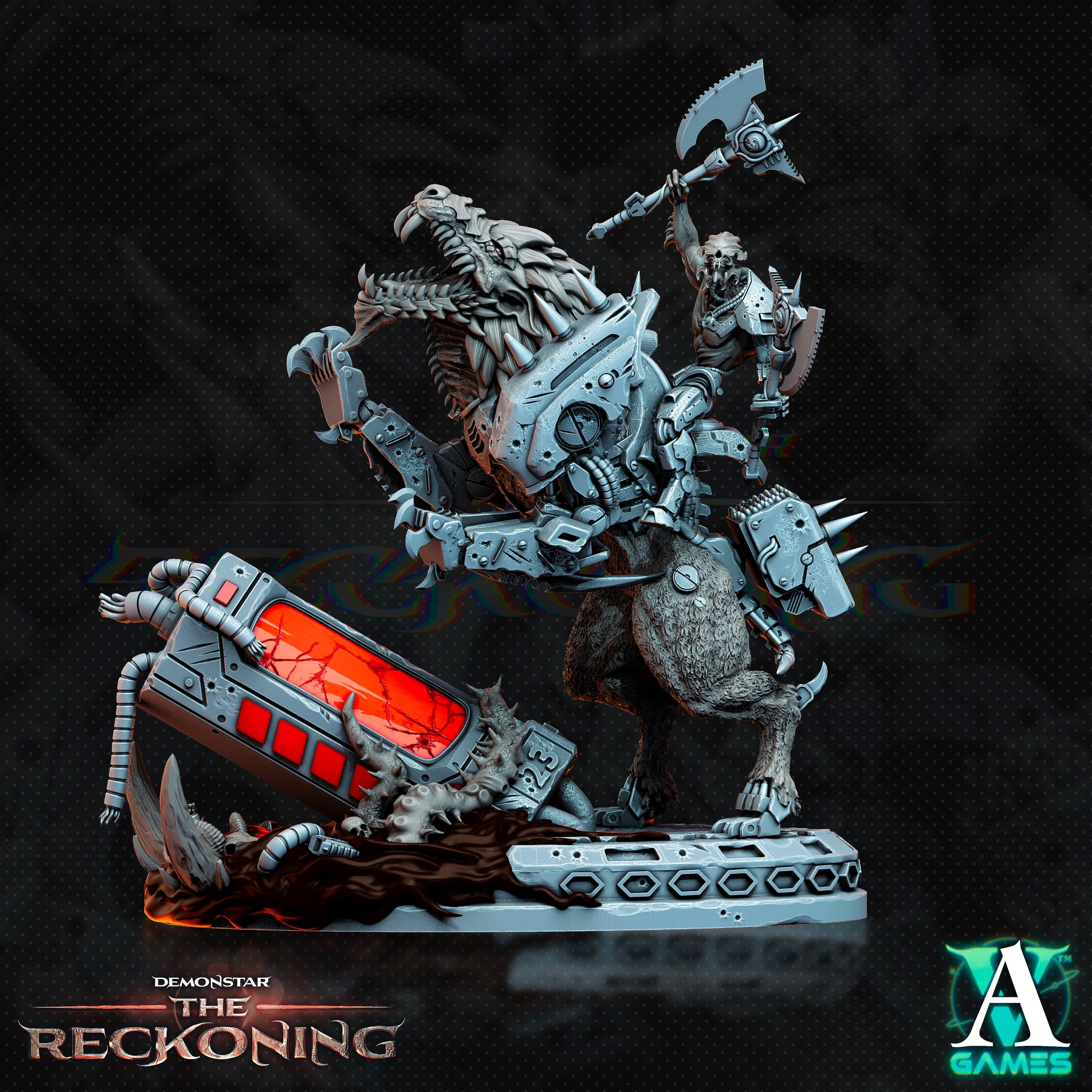 3D Printed Archvillain Games Armari Druraka Riders Demonstar - The Reckoning 28 32mm D&D