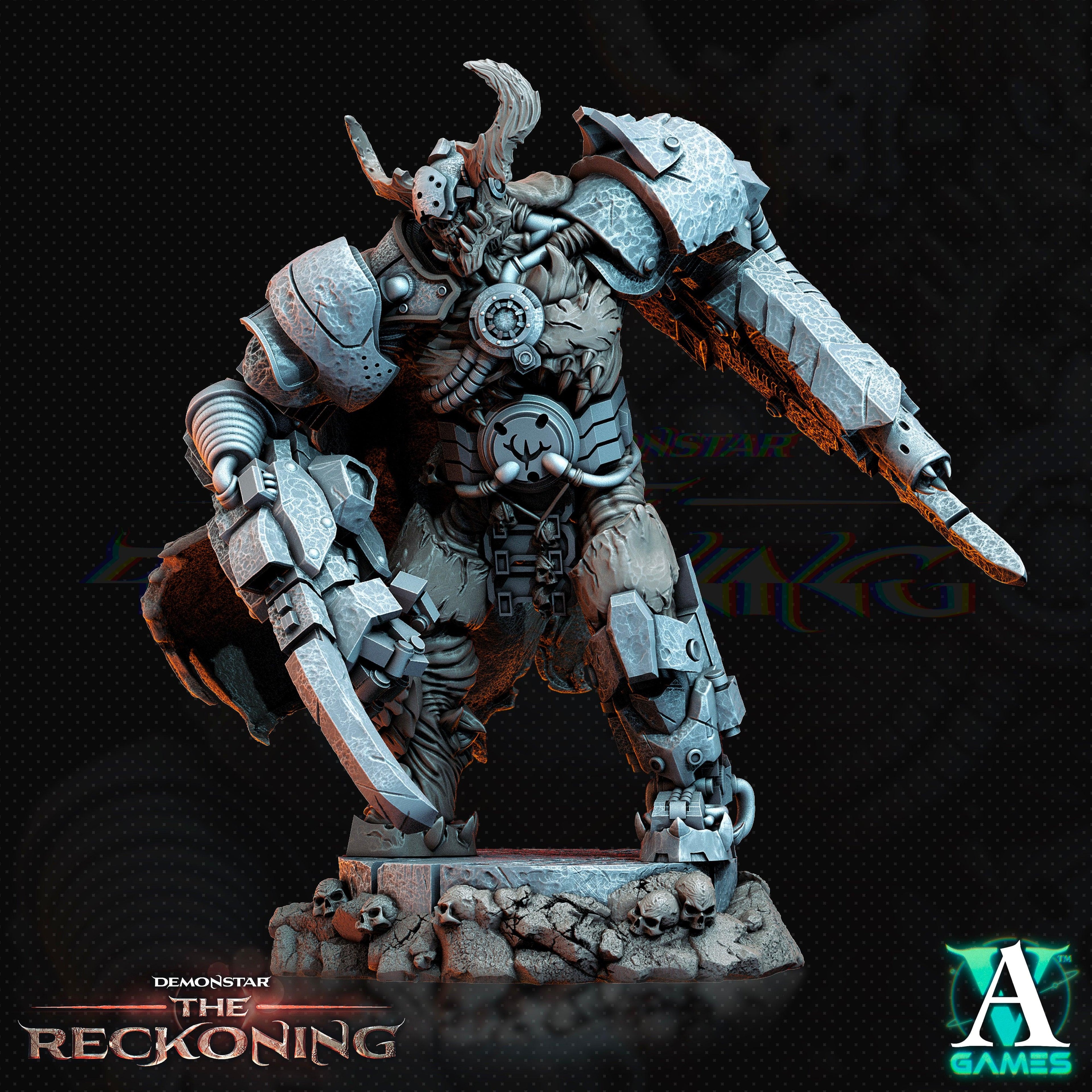 3D Printed Archvillain Games Armari Headhunters Demonstar - The Reckoning 28 32mm D&D