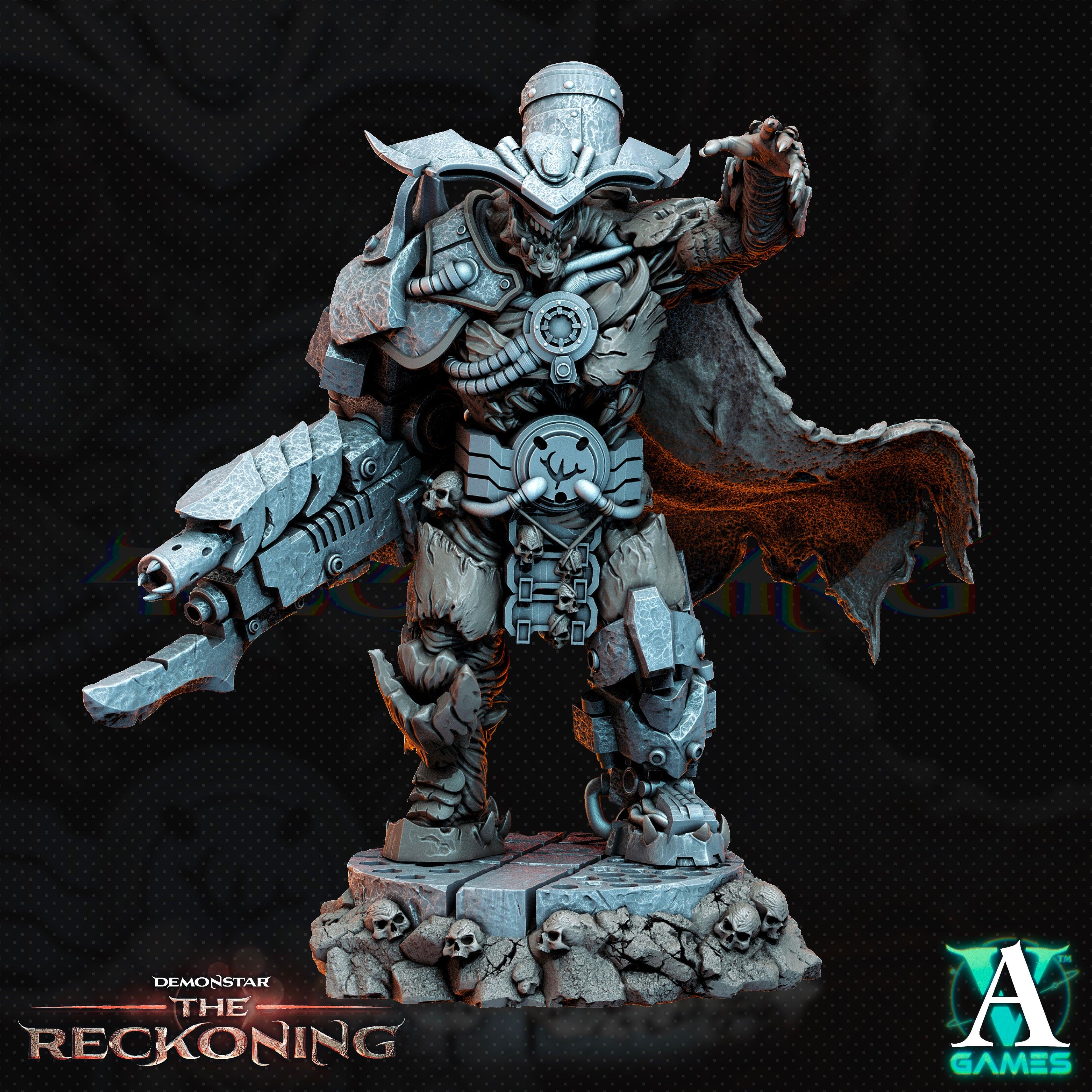 3D Printed Archvillain Games Armari Headhunters Demonstar - The Reckoning 28 32mm D&D