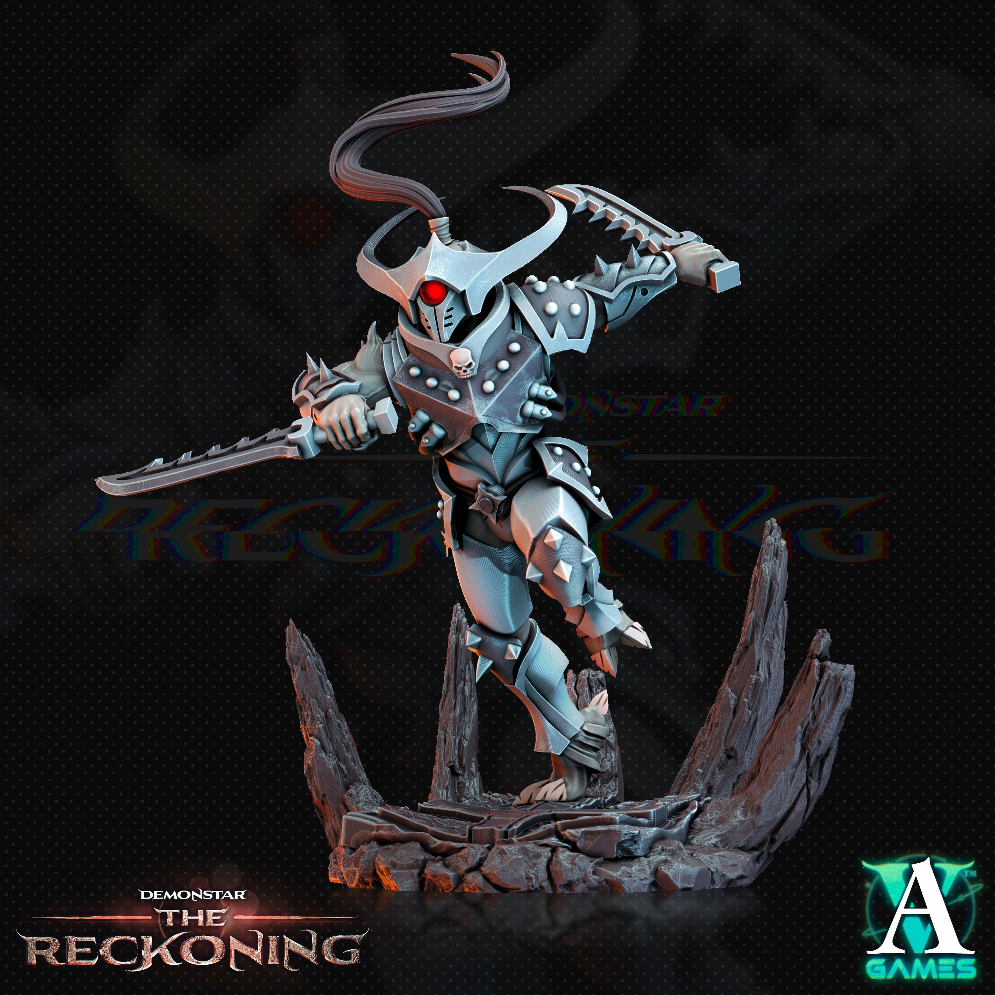 3D Printed Archvillain Games Armari Light Infantry Demonstar - The Reckoning 28 32mm D&D