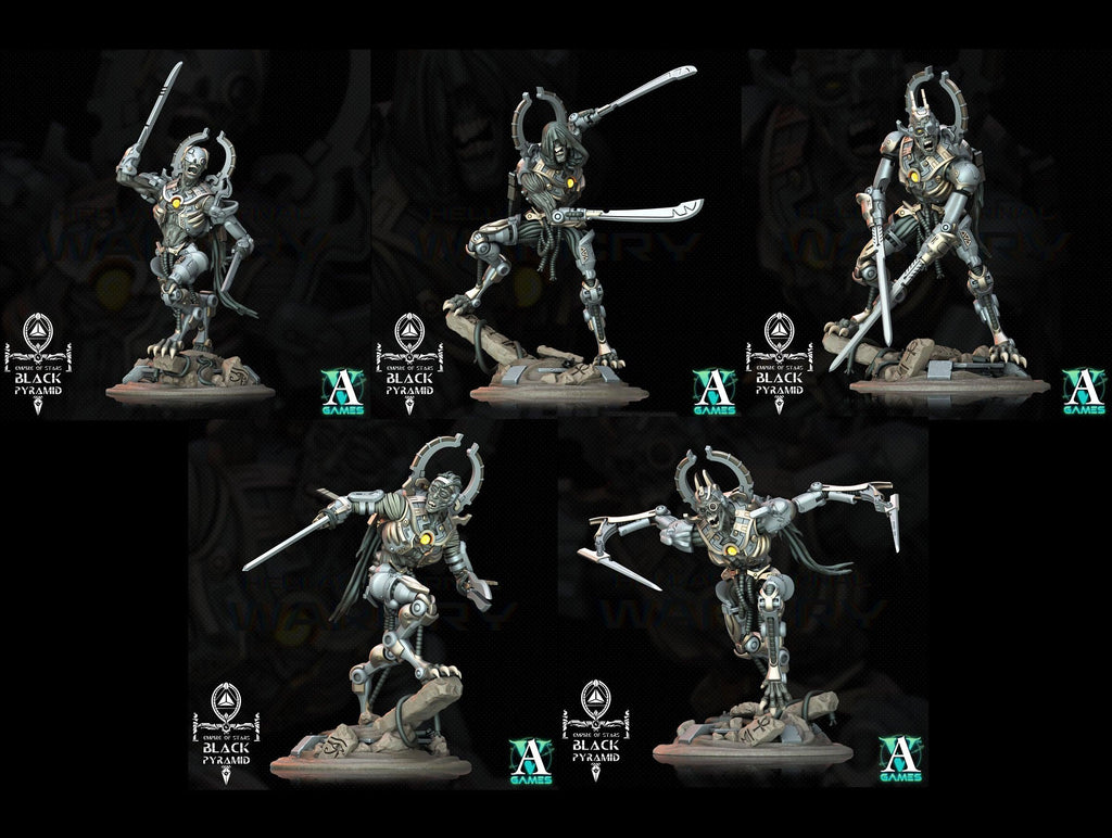 3D Printed Archvillain Games Empire of Stars - Black Pyramid Keteph Knumhar 28 32mm D&D