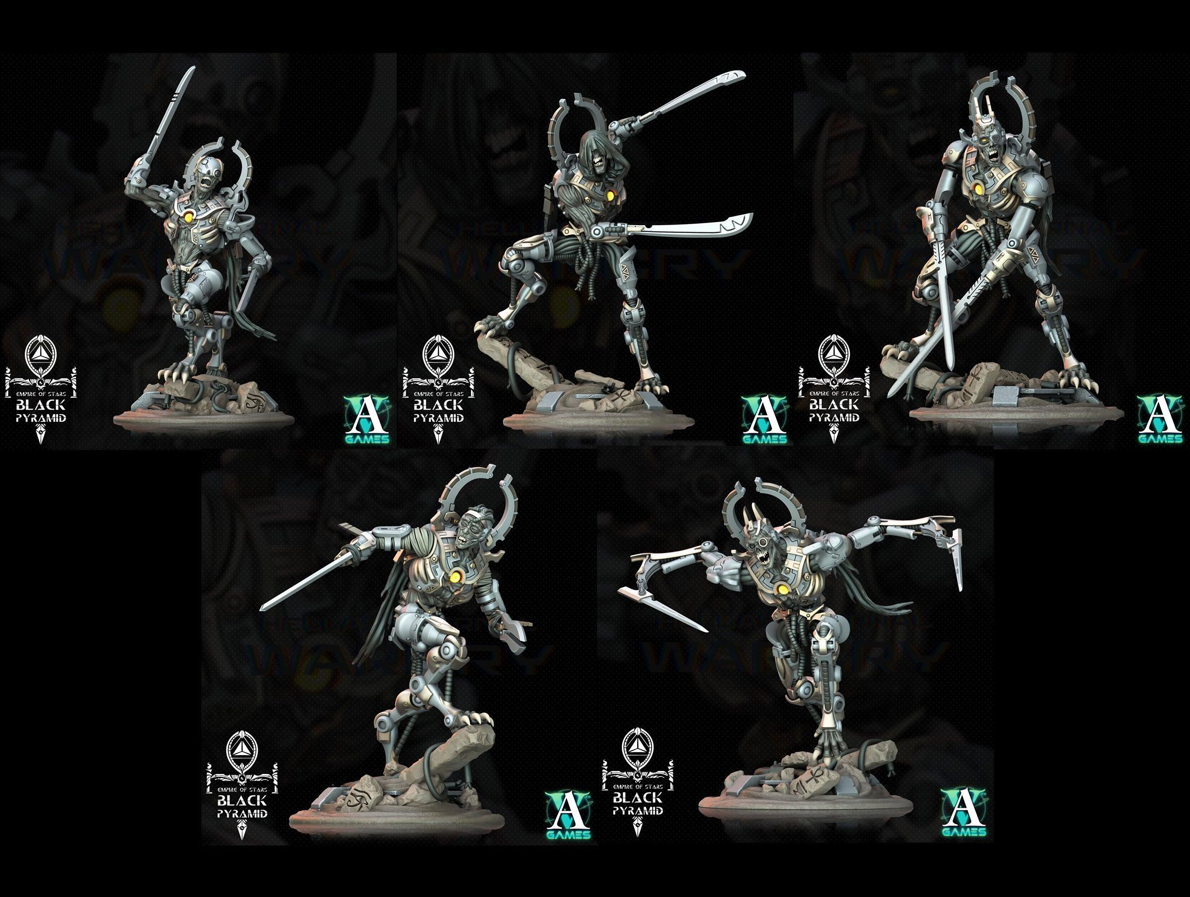 3D Printed Archvillain Games Empire of Stars - Black Pyramid Keteph Knumhar 28 32mm D&D