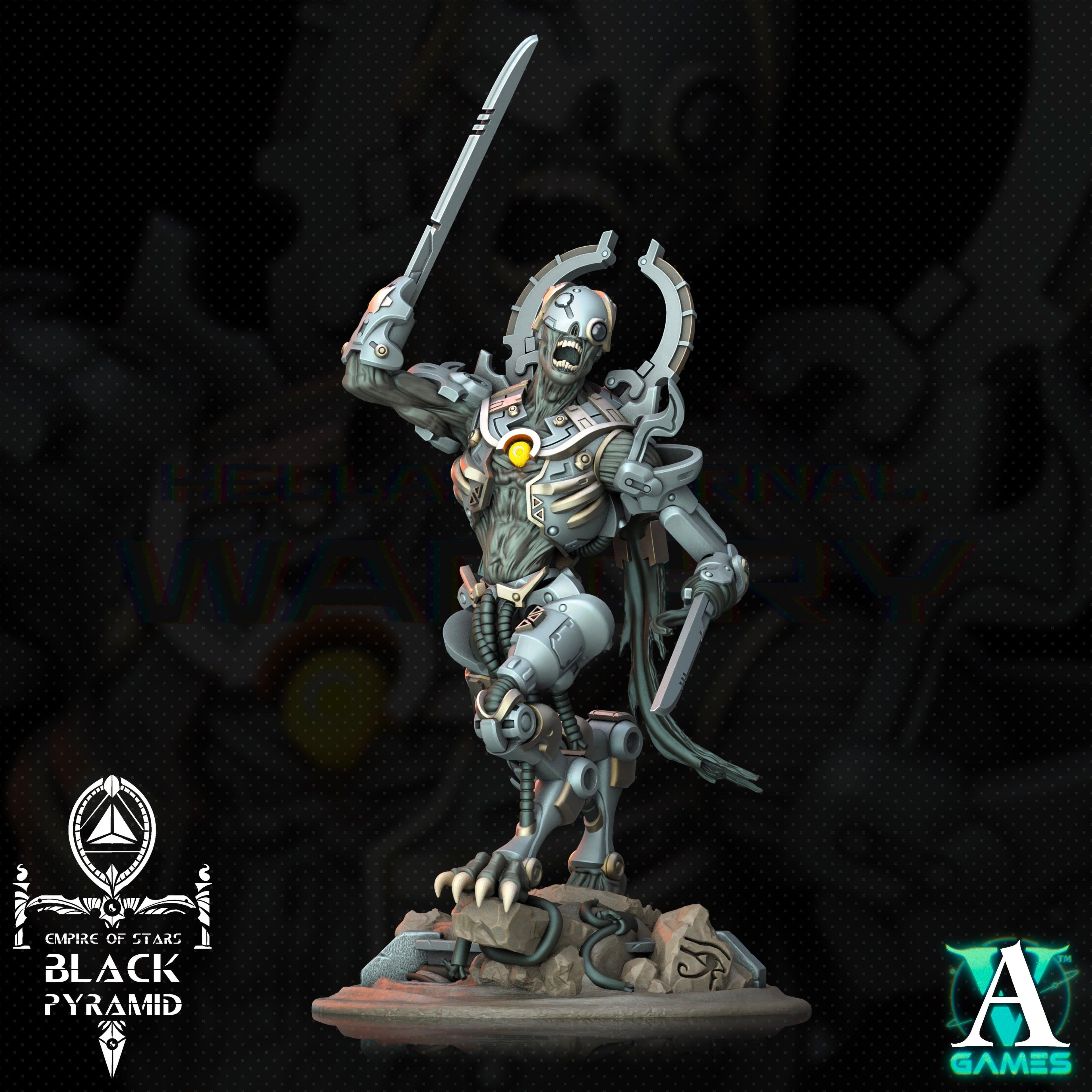 3D Printed Archvillain Games Empire of Stars - Black Pyramid Keteph Knumhar 28 32mm D&D