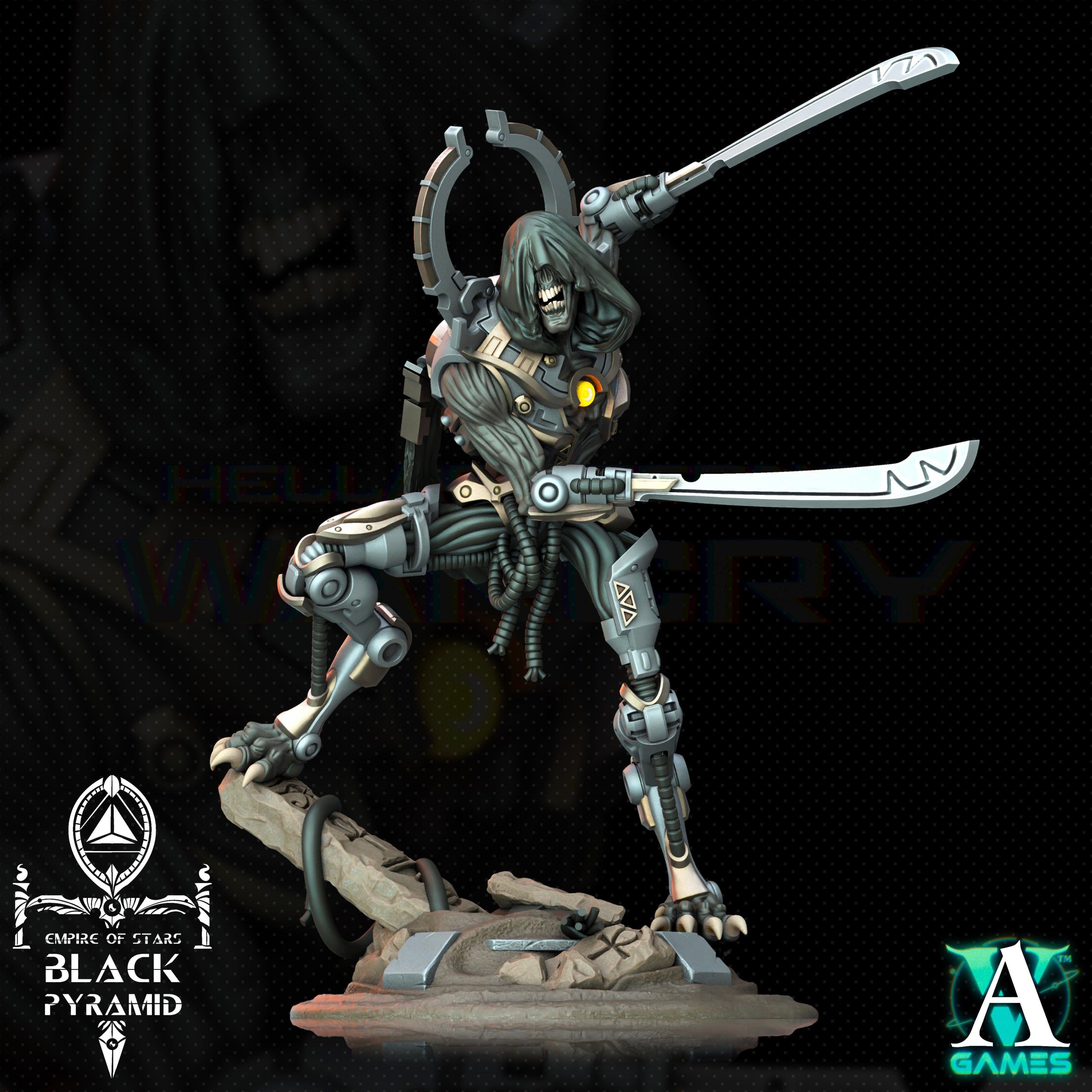 3D Printed Archvillain Games Empire of Stars - Black Pyramid Keteph Knumhar 28 32mm D&D