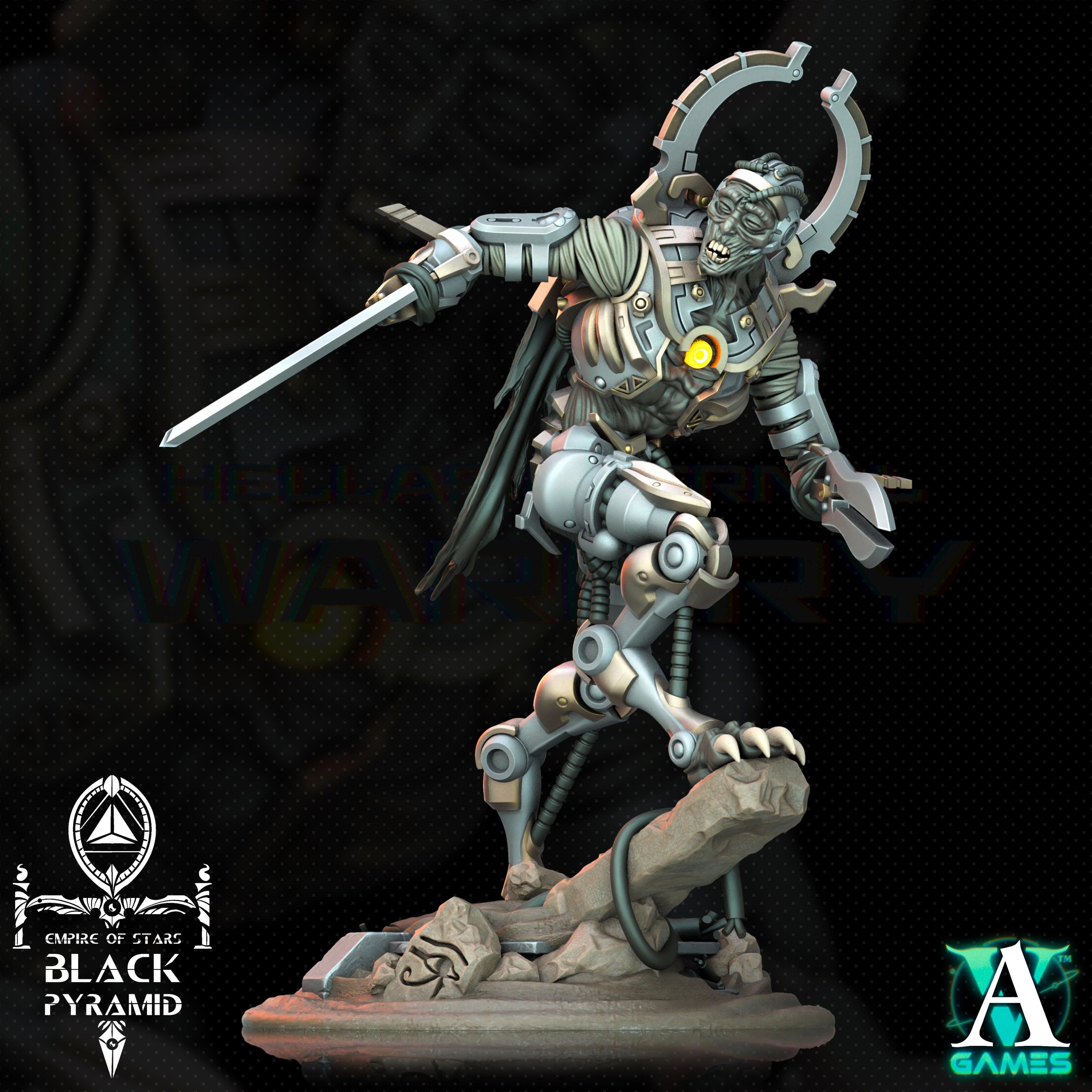 3D Printed Archvillain Games Empire of Stars - Black Pyramid Keteph Knumhar 28 32mm D&D