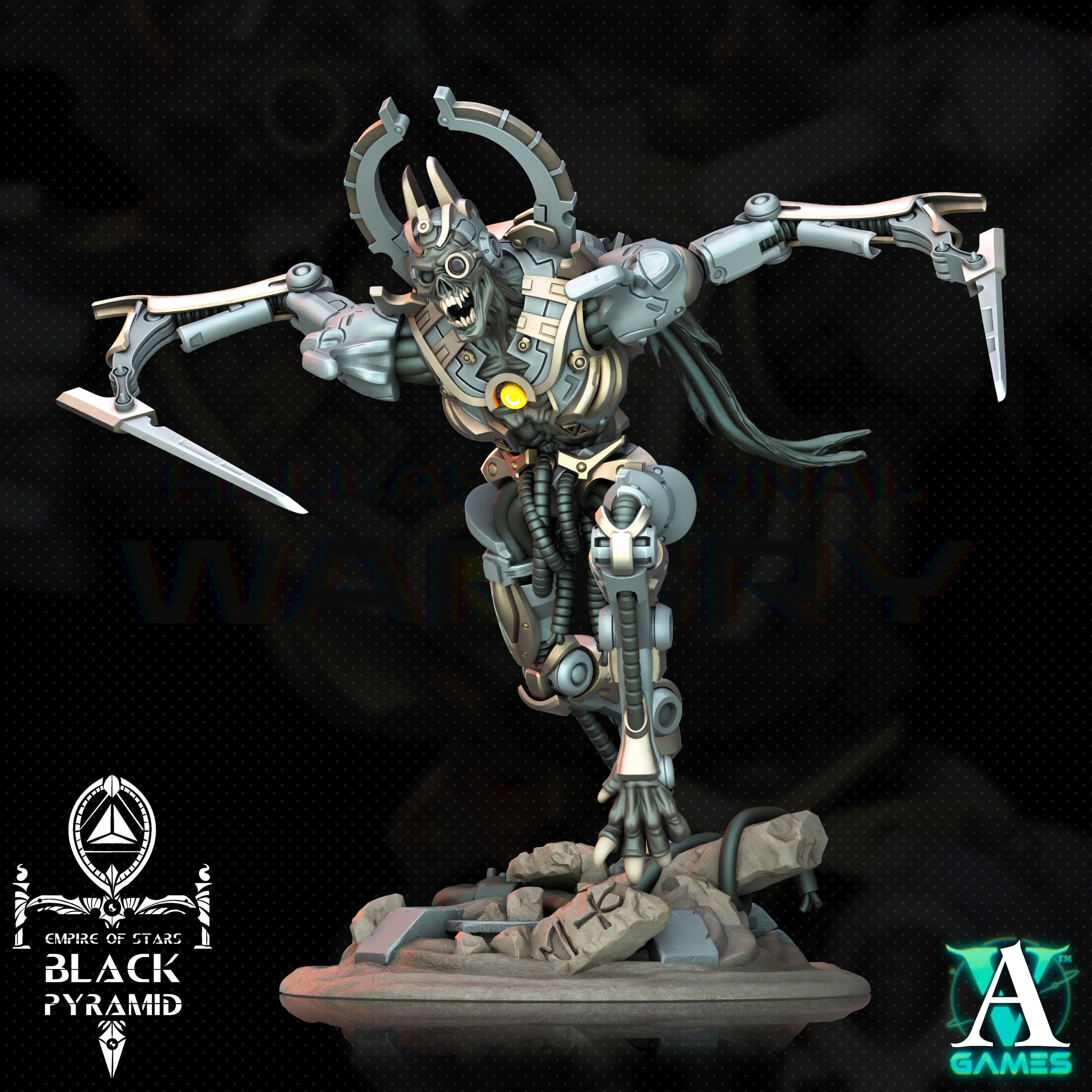 3D Printed Archvillain Games Empire of Stars - Black Pyramid Keteph Knumhar 28 32mm D&D