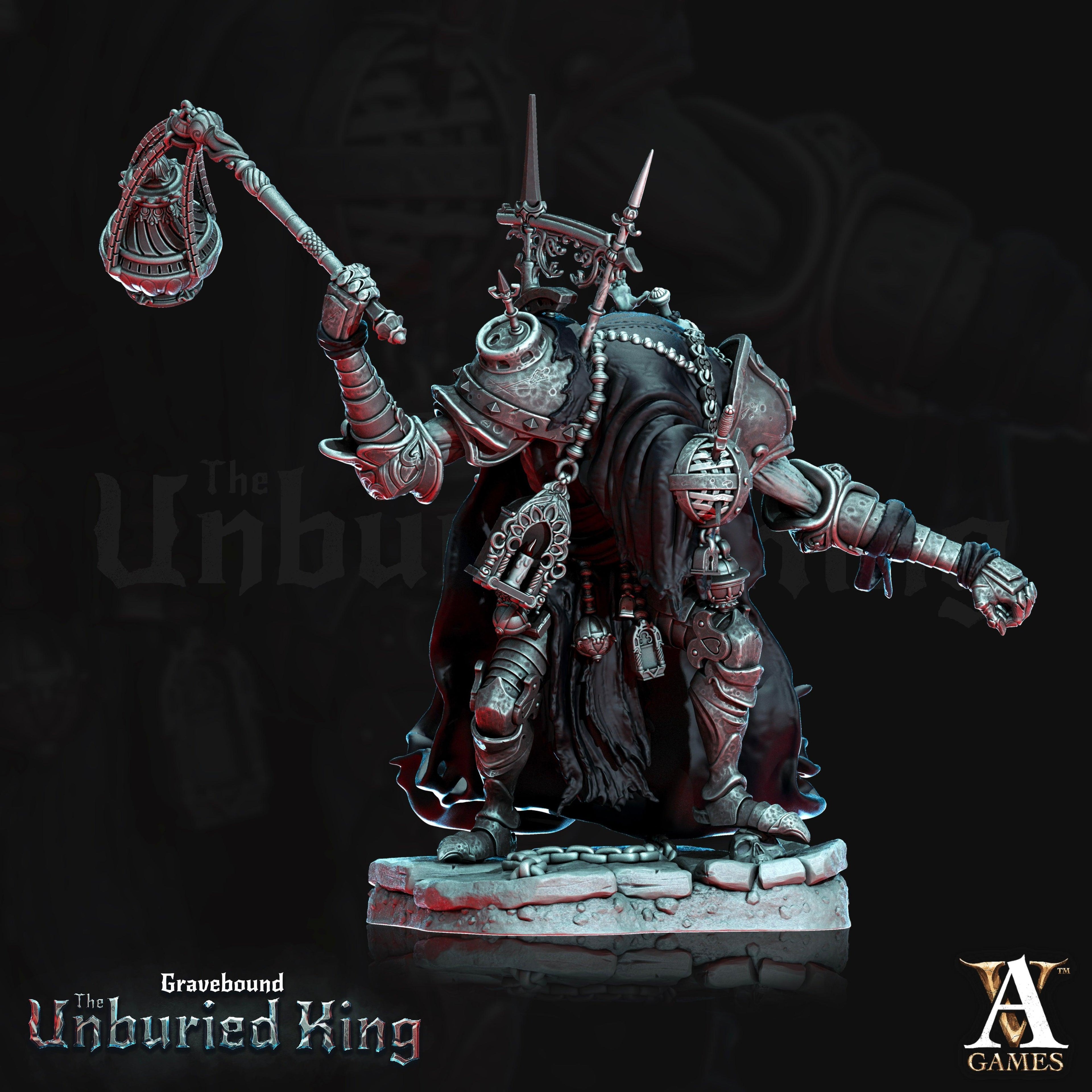 3D Printed Archvillain Games Fulgor Mortis - Gravebound The Unburied King 28 32mm D&D