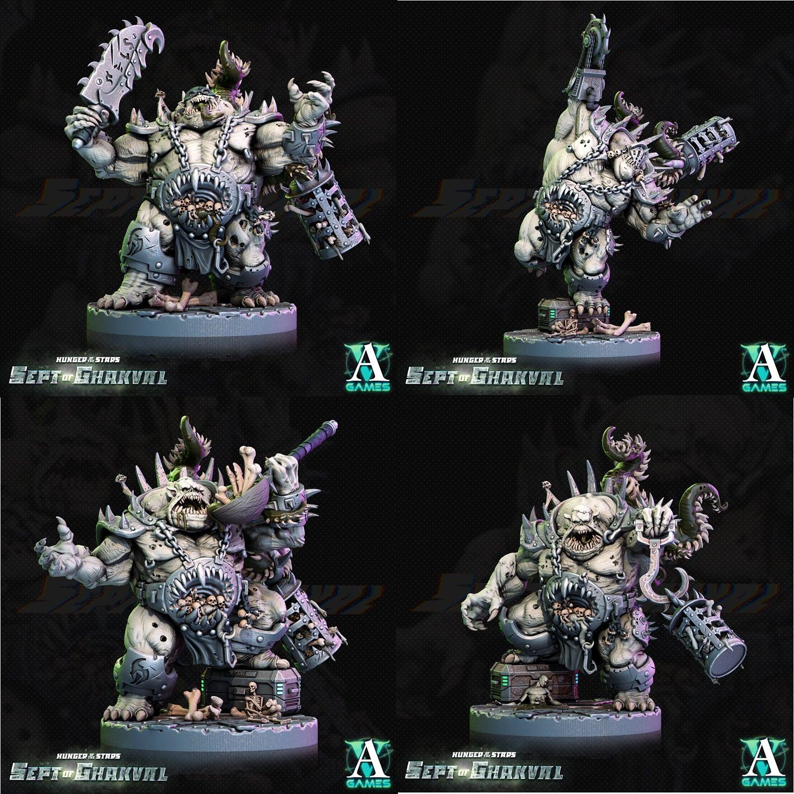 3D Printed Archvillain Games Ghakval Jailers Hunger of the Stars 28 32mm D&D