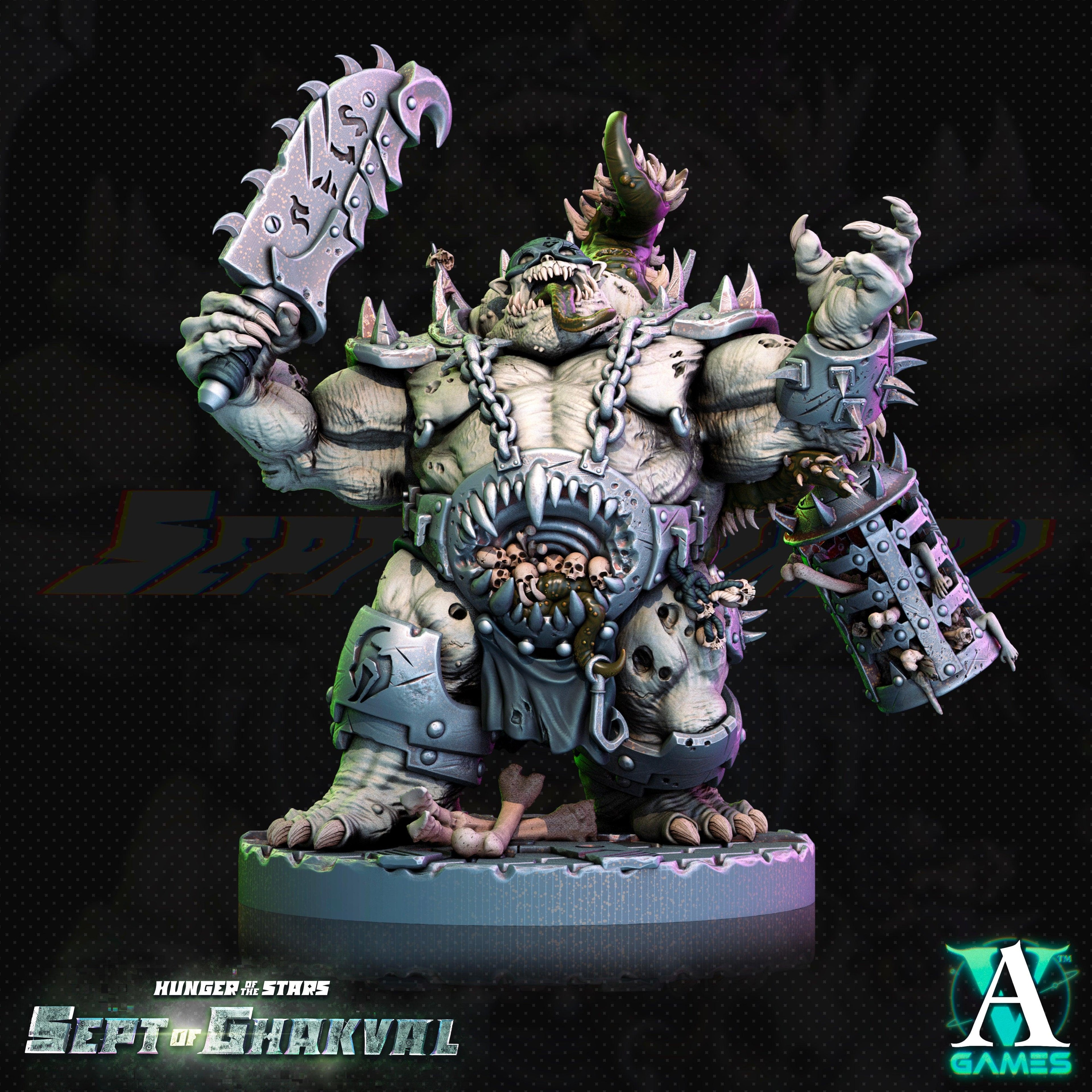 3D Printed Archvillain Games Ghakval Jailers Hunger of the Stars 28 32mm D&D