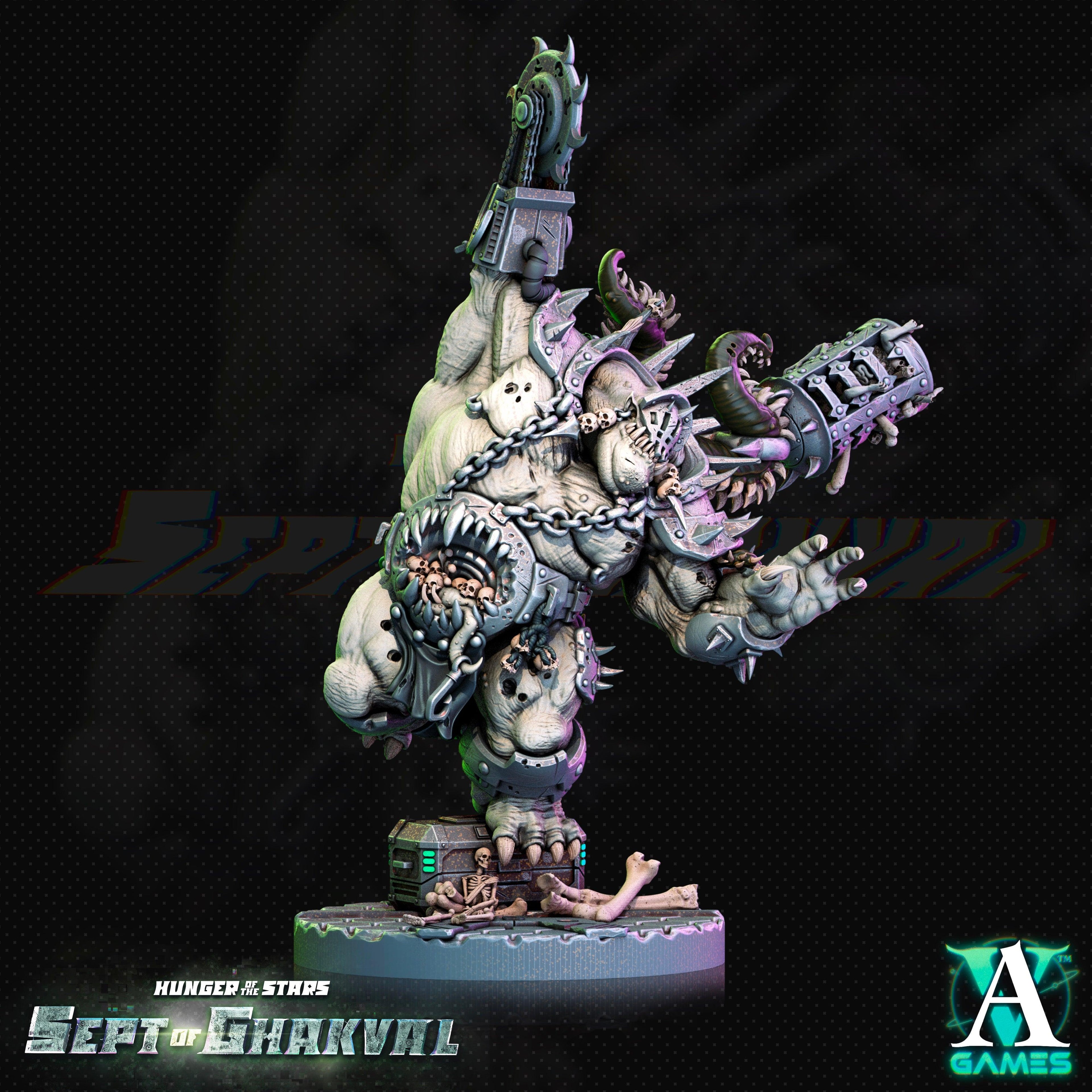 3D Printed Archvillain Games Ghakval Jailers Hunger of the Stars 28 32mm D&D