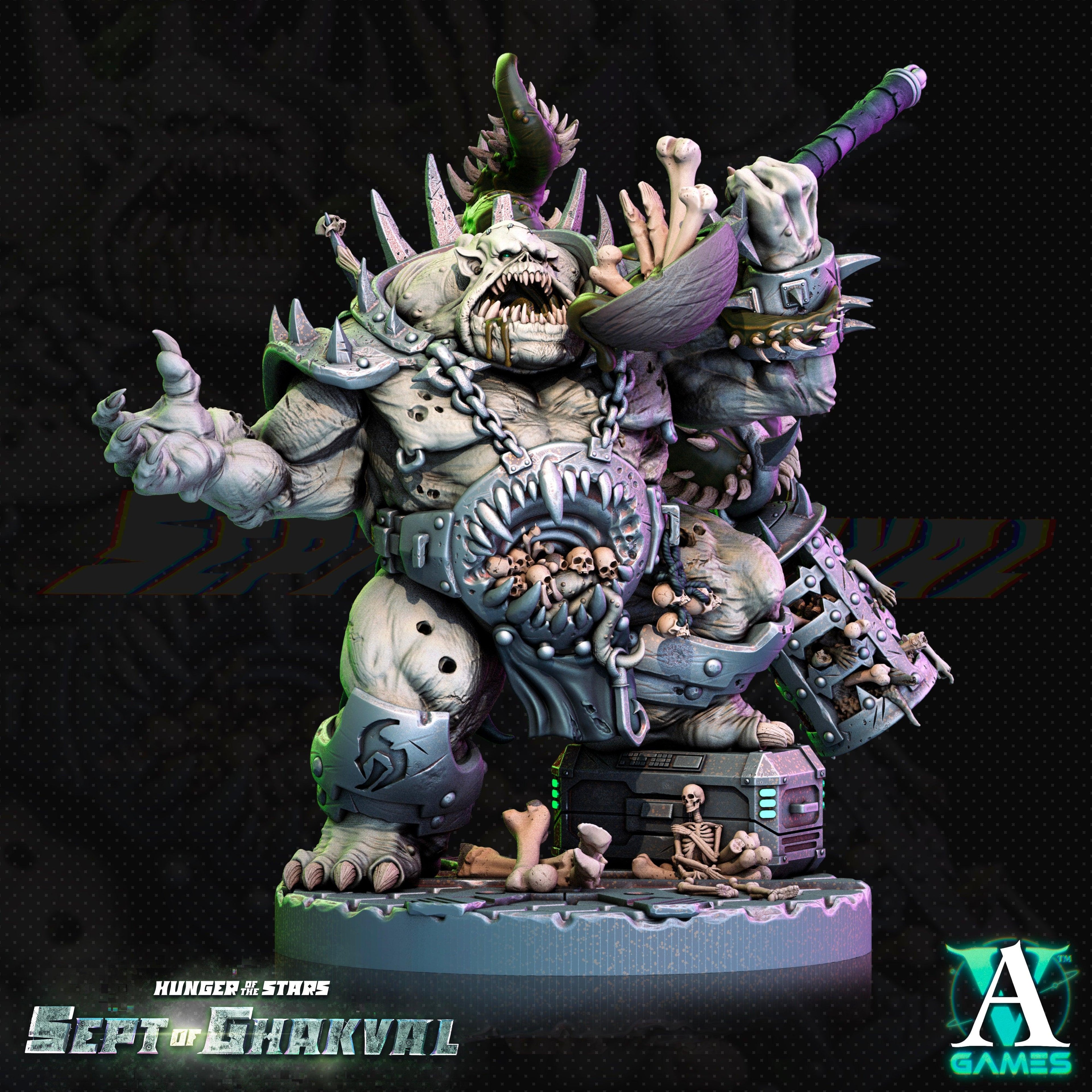 3D Printed Archvillain Games Ghakval Jailers Hunger of the Stars 28 32mm D&D