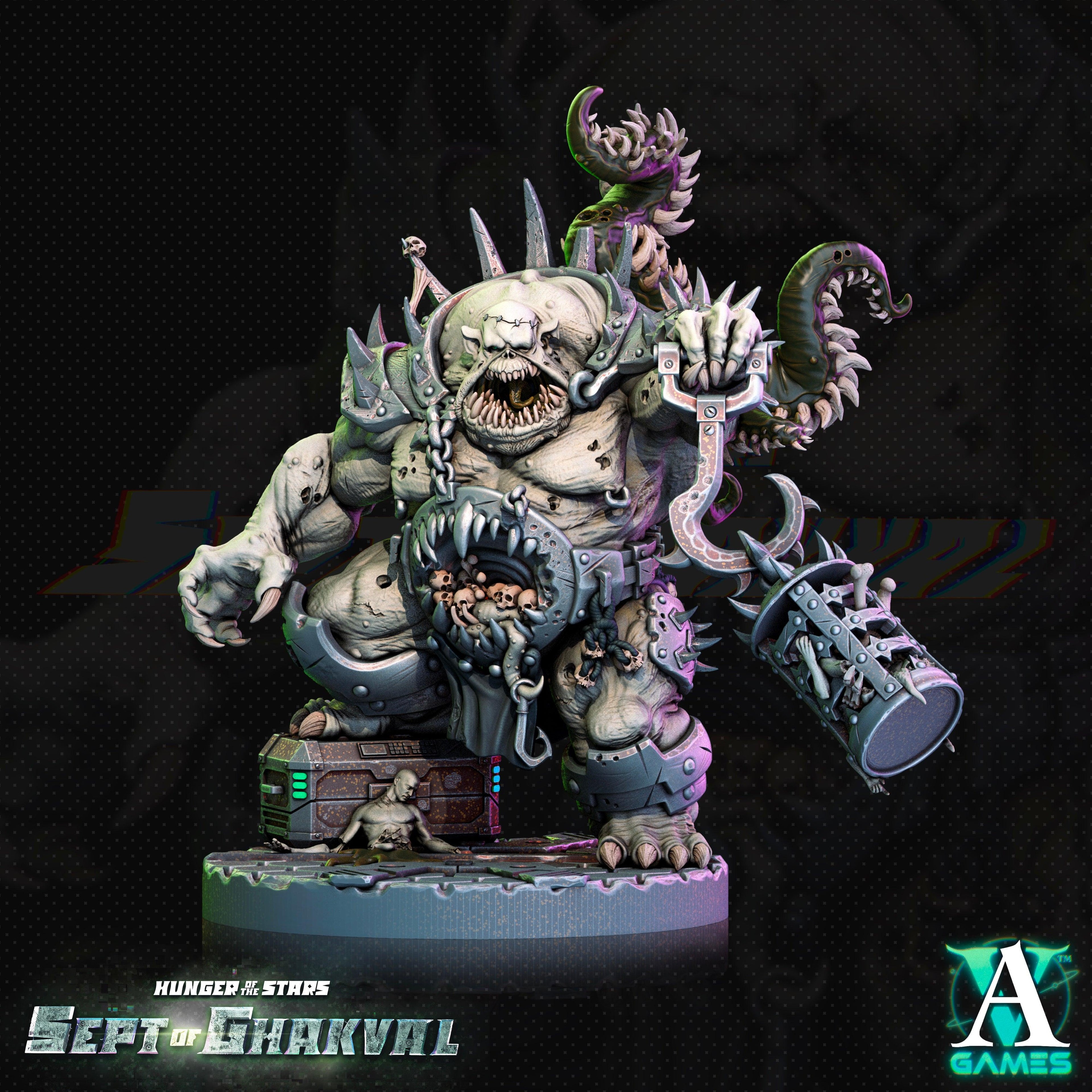 3D Printed Archvillain Games Ghakval Jailers Hunger of the Stars 28 32mm D&D