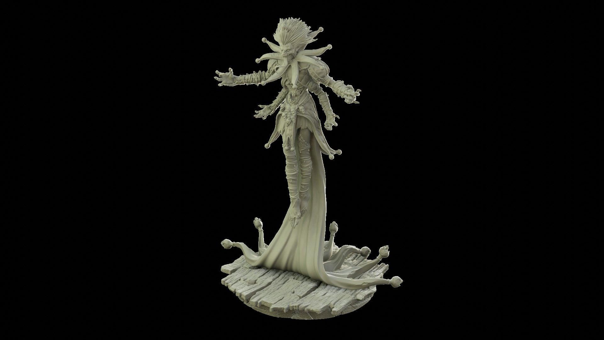 3D Printed Archvillain Games Grinning God 28 32mm D&D