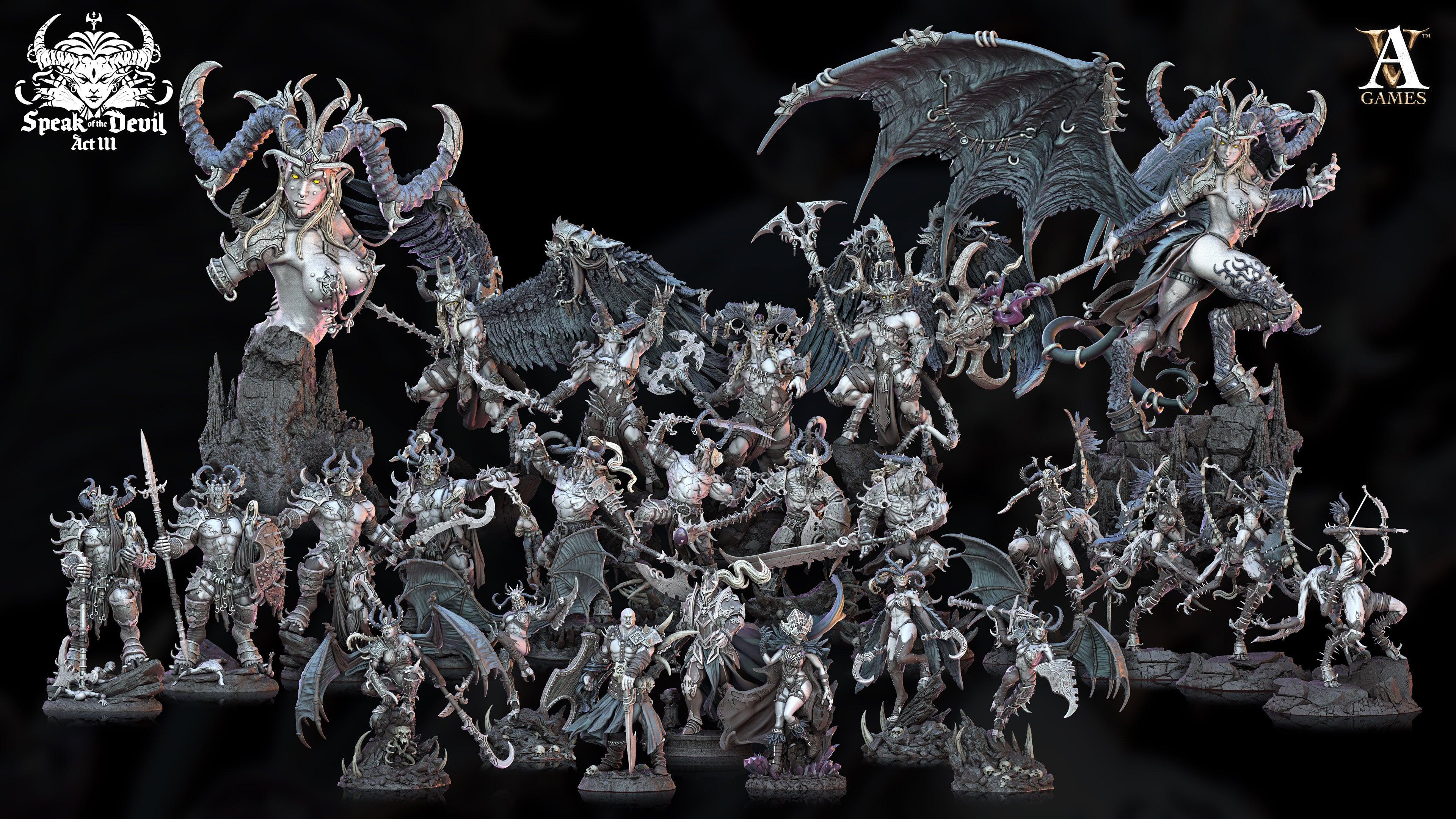 3D Printed Archvillain Games Anedos - The Lost Grace Speak of the Devil Vol. III 28 32mm