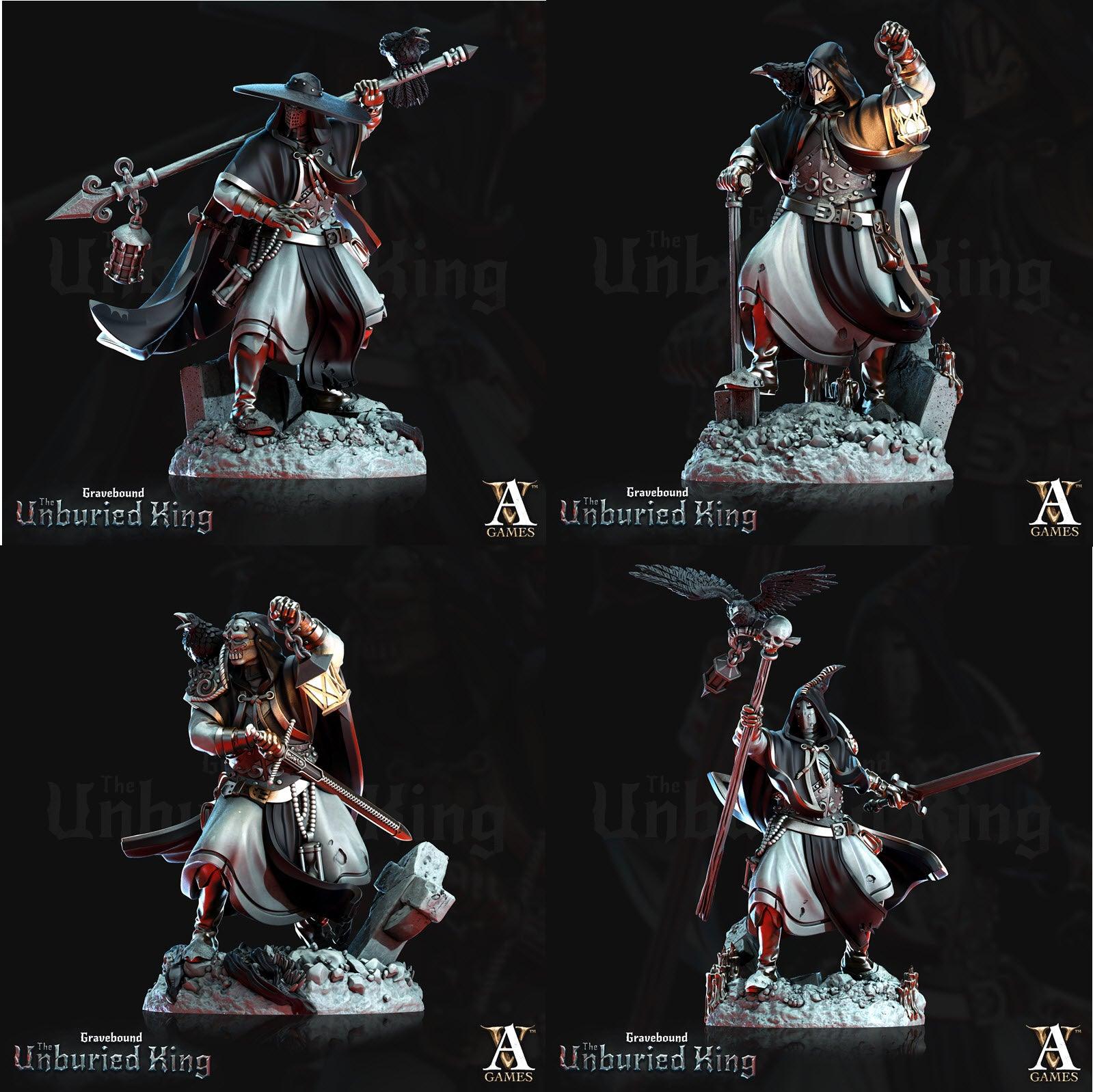 3D Printed Archvillain Games Morituri - Gravebound The Unburied King 28 32mm D&D