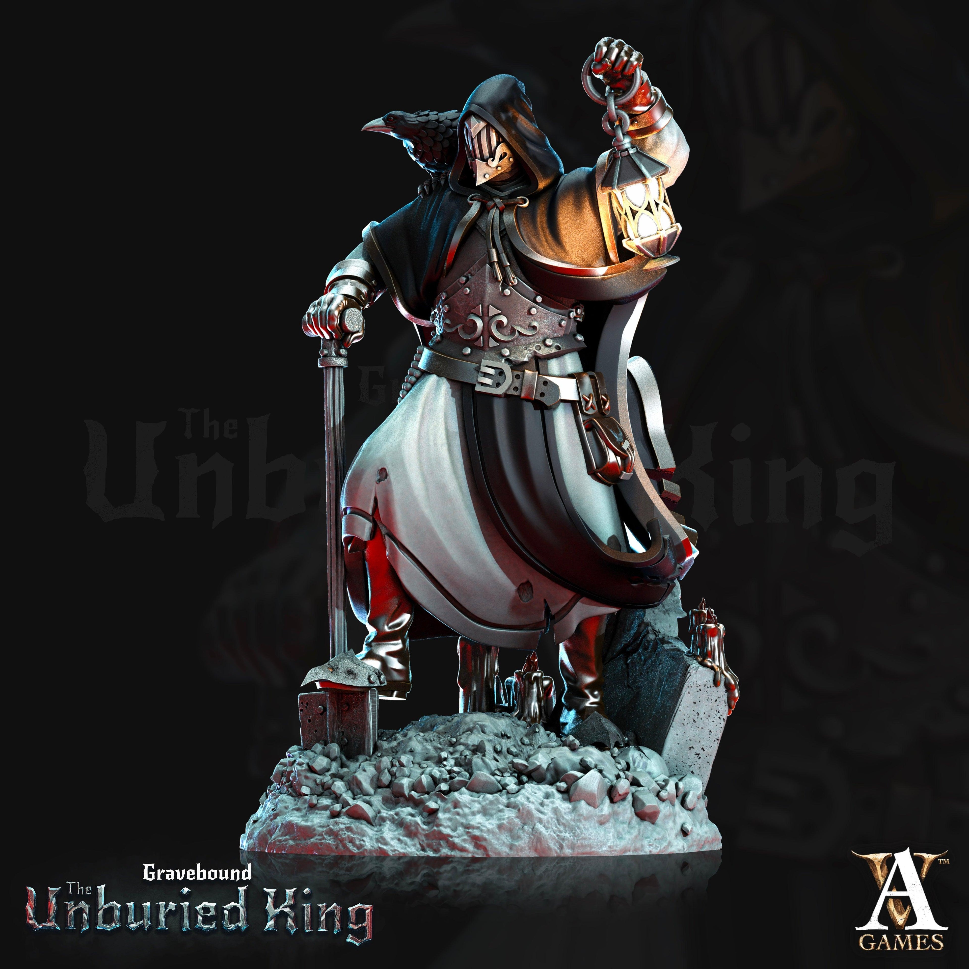 3D Printed Archvillain Games Morituri - Gravebound The Unburied King 28 32mm D&D