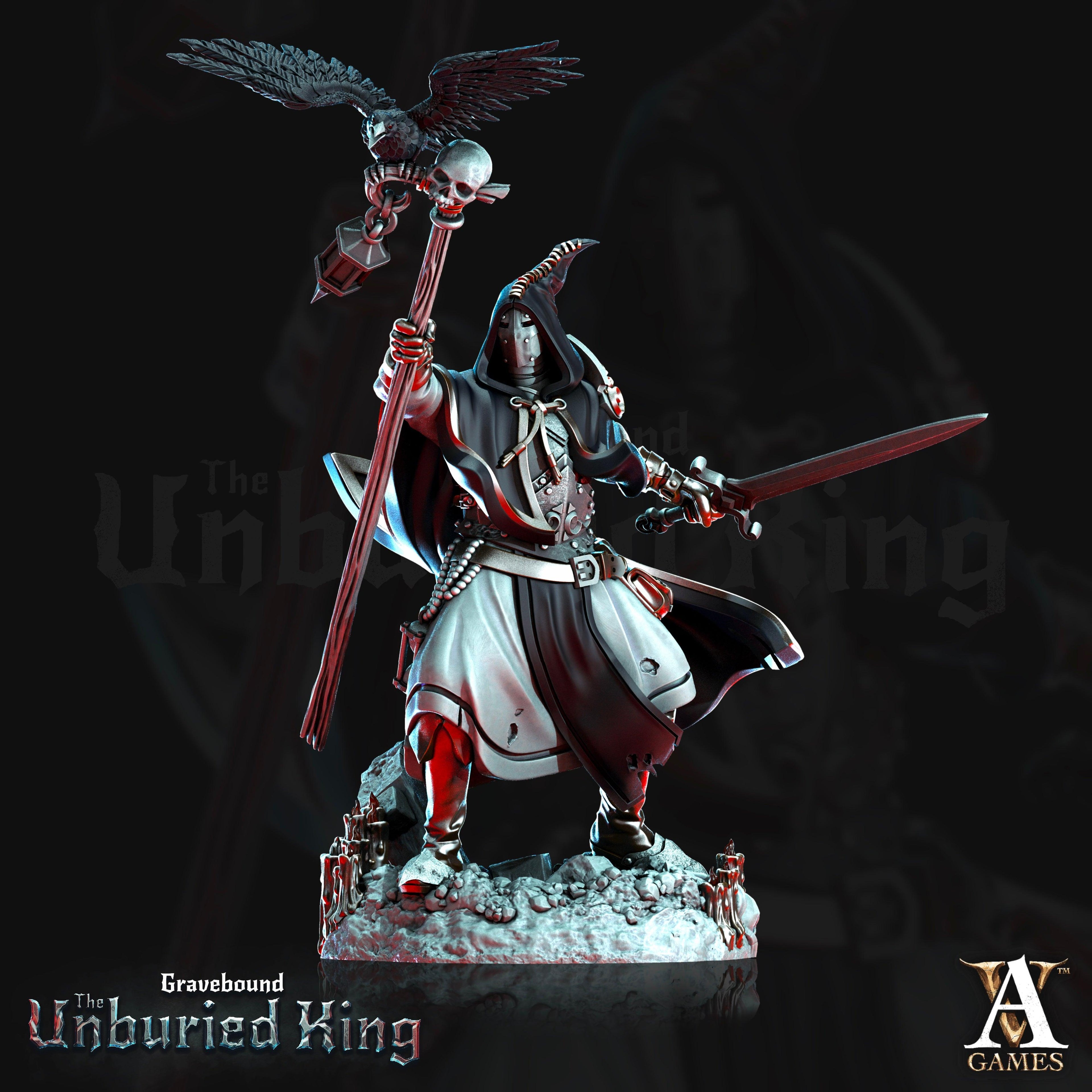 3D Printed Archvillain Games Morituri - Gravebound The Unburied King 28 32mm D&D