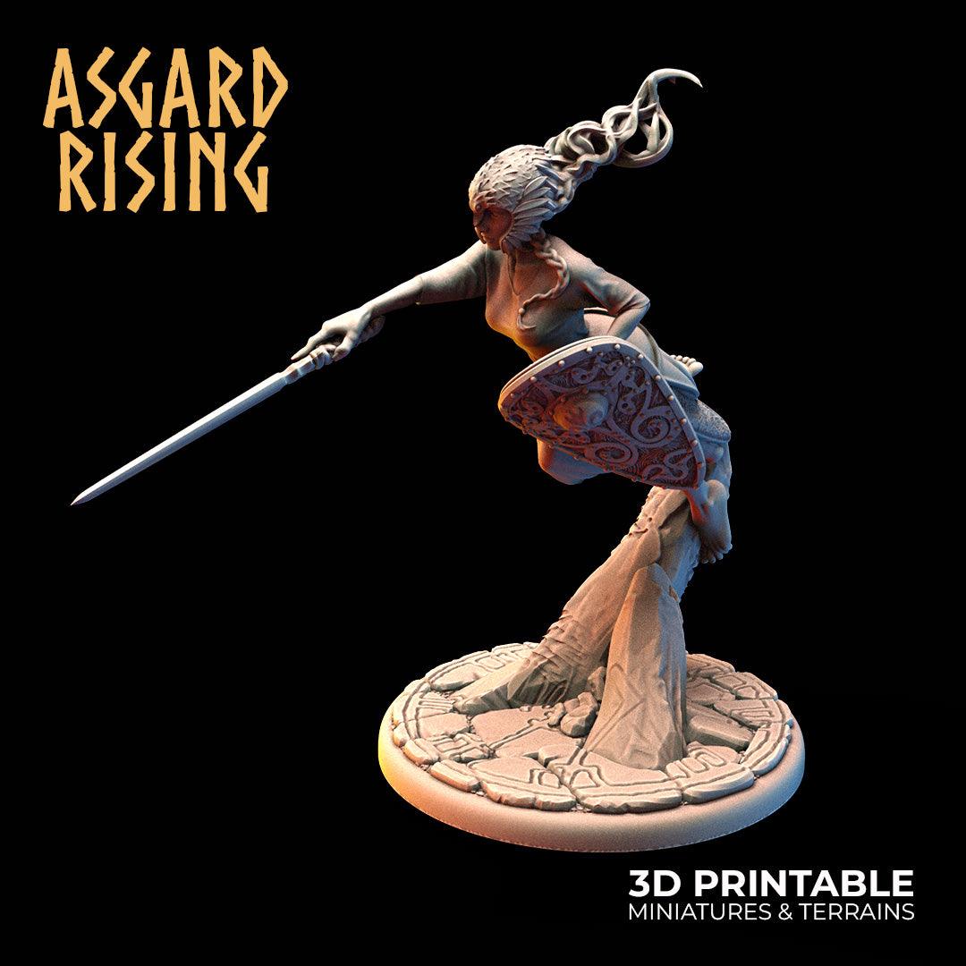 3D Printed Asgard Rising Rangrid the Phantom Lady 28 32 mm Wargaming DnD