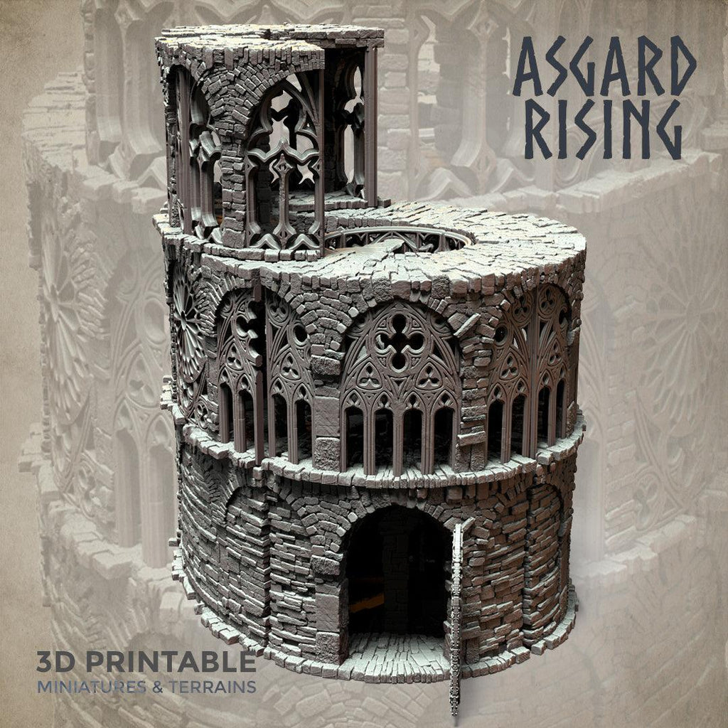 3D Printed Asgard Rising Stone Construction Ruins Modular Set 28mm - 32mm Ragnarok D&D