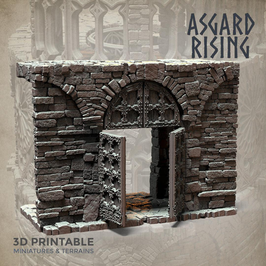 3D Printed Asgard Rising Stone Construction Ruins Modular Set 28mm - 32mm Ragnarok D&D