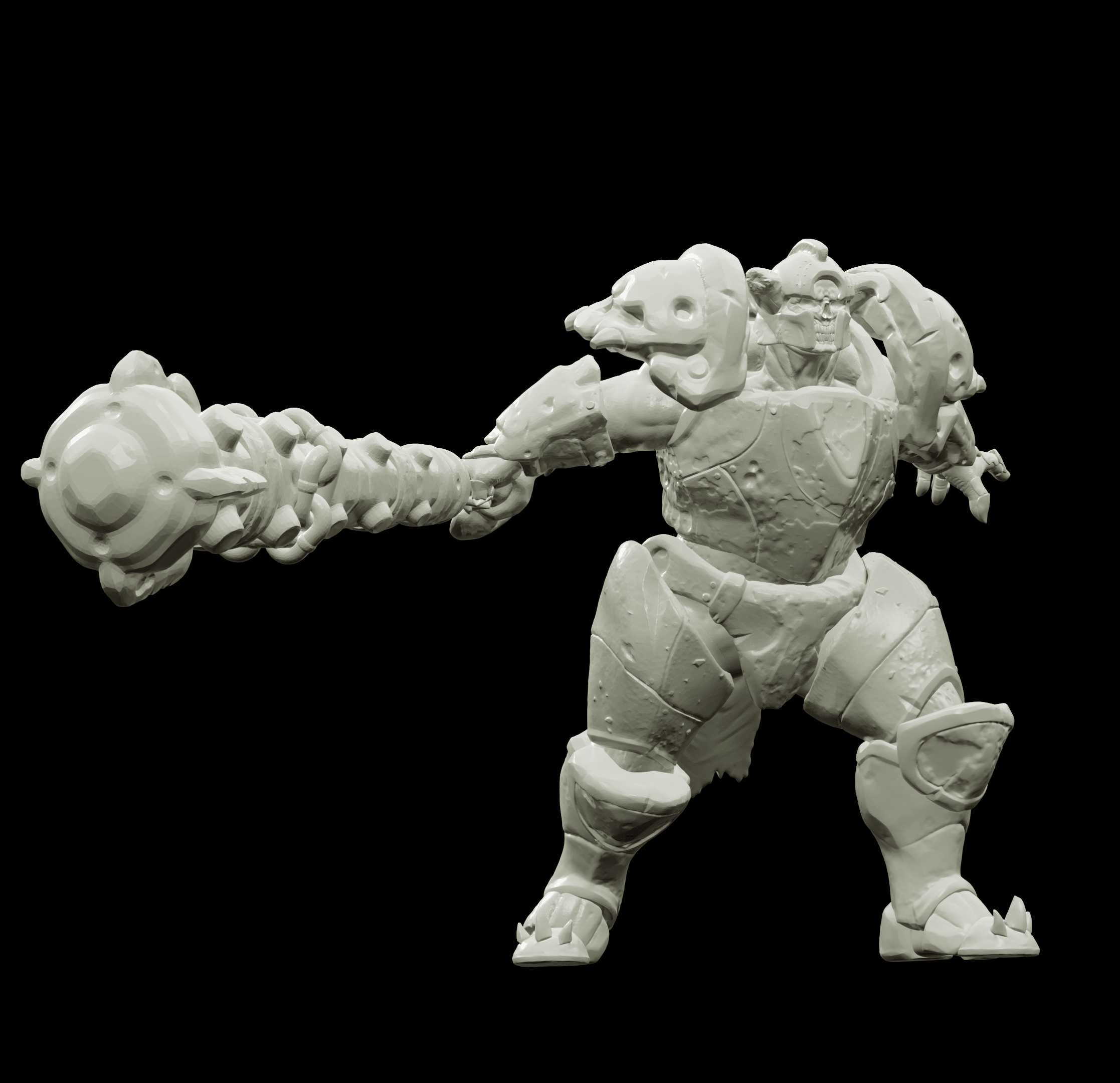 3D Printed Bestiary Vol. 4 Nafarrate - Juggernaut 32mm Ragnarok D&D