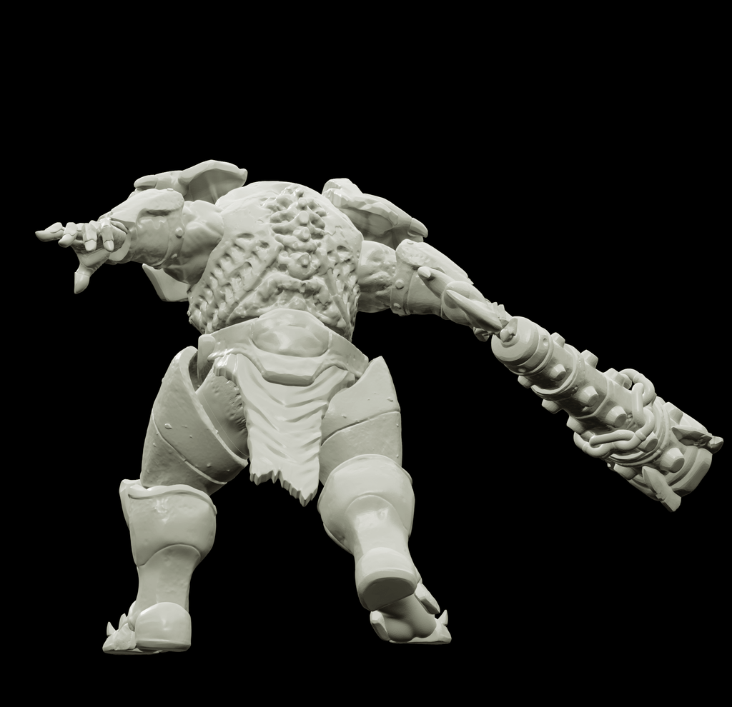 3D Printed Bestiary Vol. 4 Nafarrate - Juggernaut 32mm Ragnarok D&D