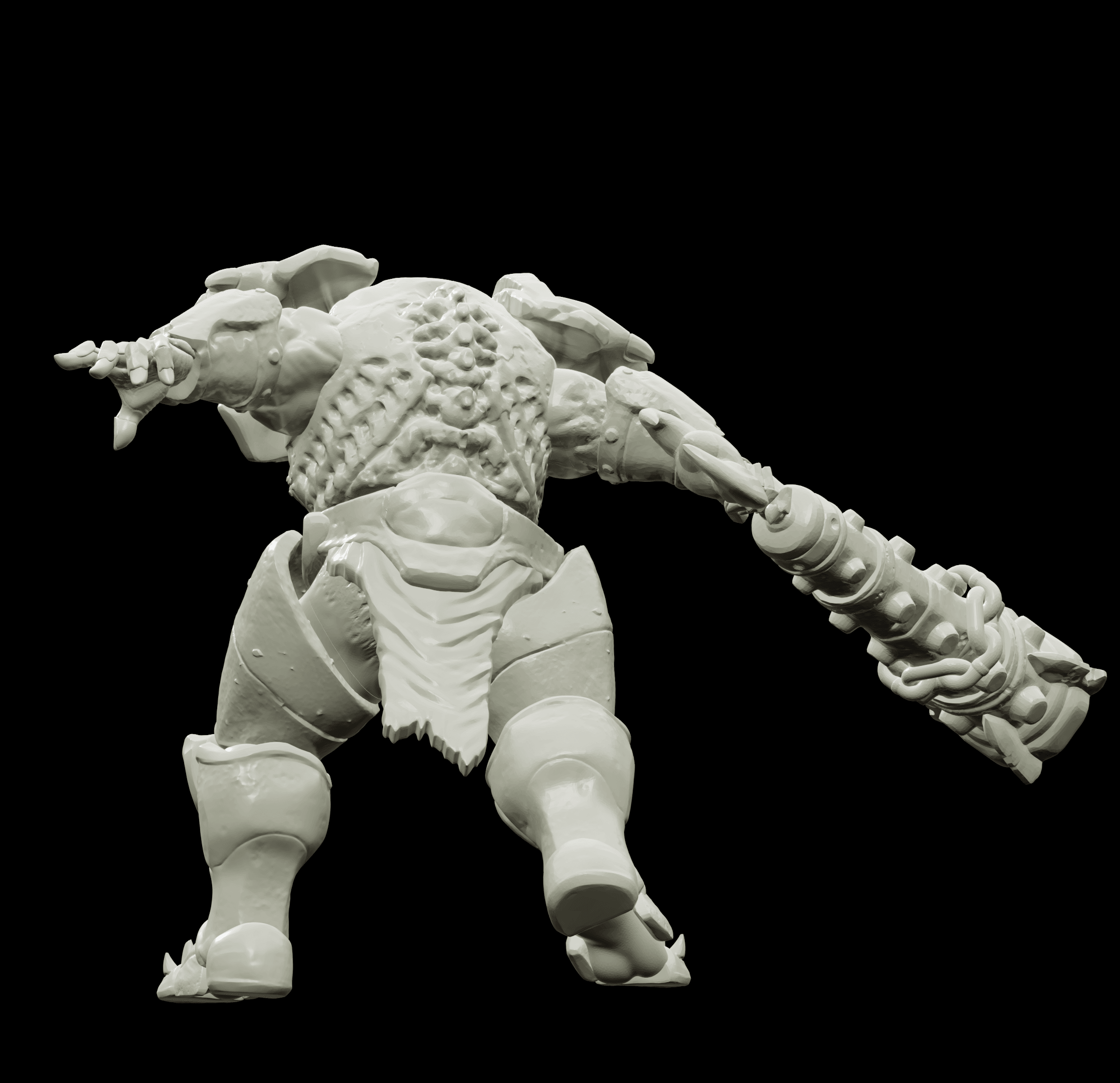 3D Printed Bestiary Vol. 4 Nafarrate - Juggernaut 32mm Ragnarok D&D