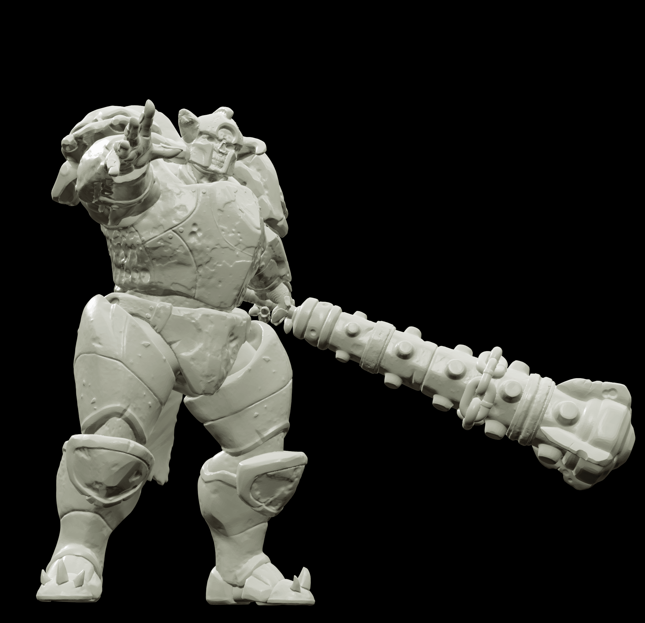 3D Printed Bestiary Vol. 4 Nafarrate - Juggernaut 32mm Ragnarok D&D