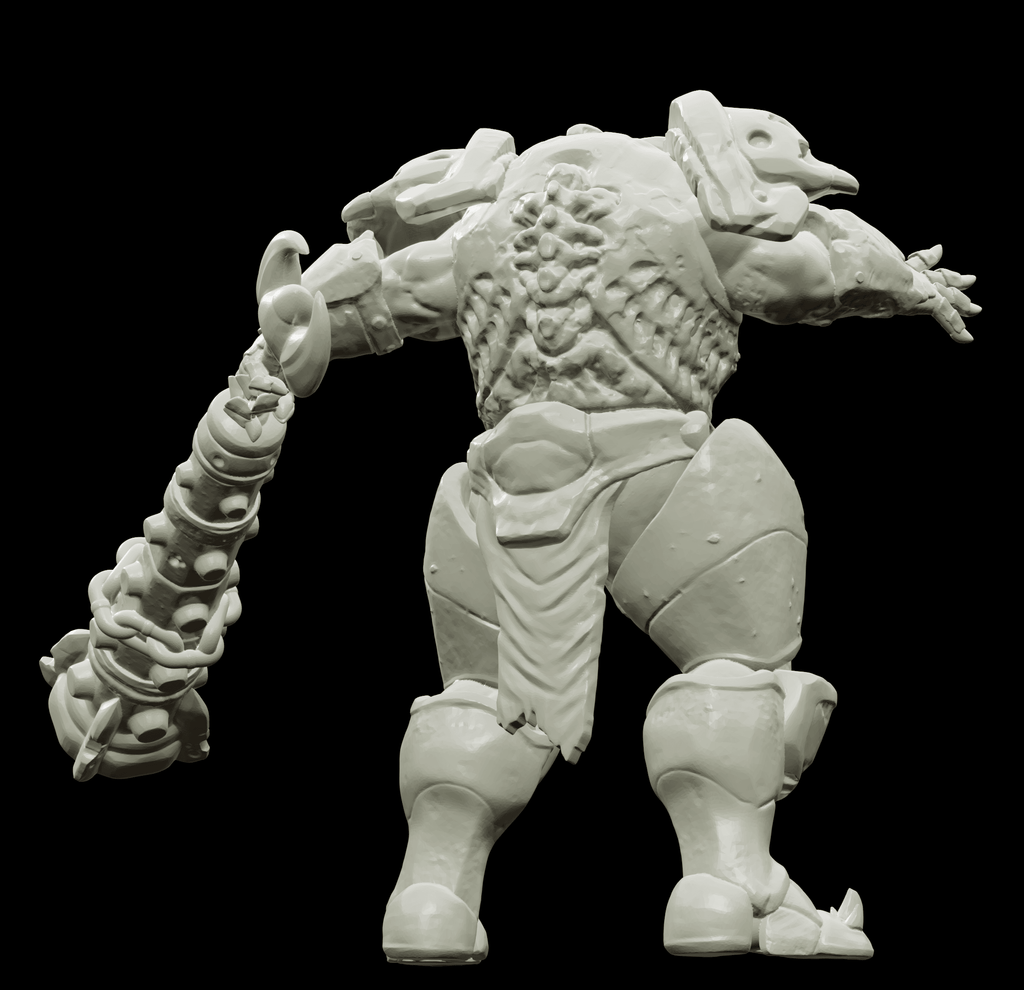 3D Printed Bestiary Vol. 4 Nafarrate - Juggernaut 32mm Ragnarok D&D