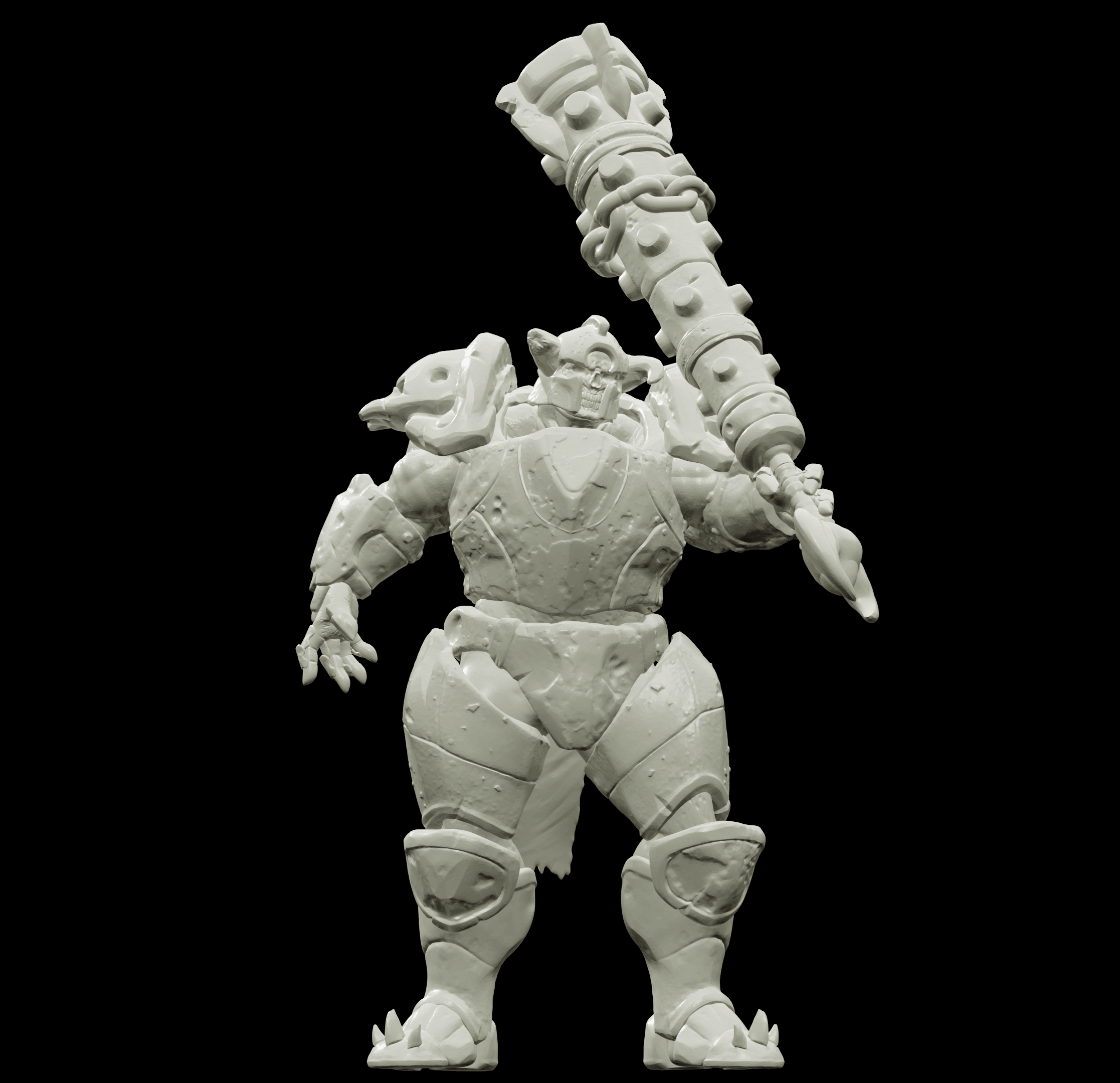 3D Printed Bestiary Vol. 4 Nafarrate - Juggernaut 32mm Ragnarok D&D