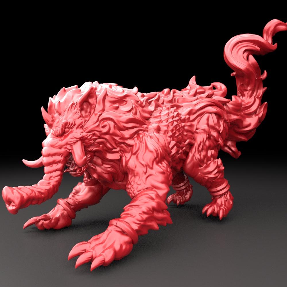 3D Printed Bestiary Vol. 5 Nafarrate - Baku 32mm Ragnarok D&D