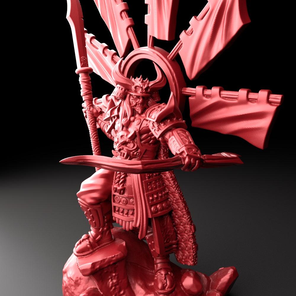 3D Printed Bestiary Vol. 5 Nafarrate Hachiman - 32mm Ragnarok D&D