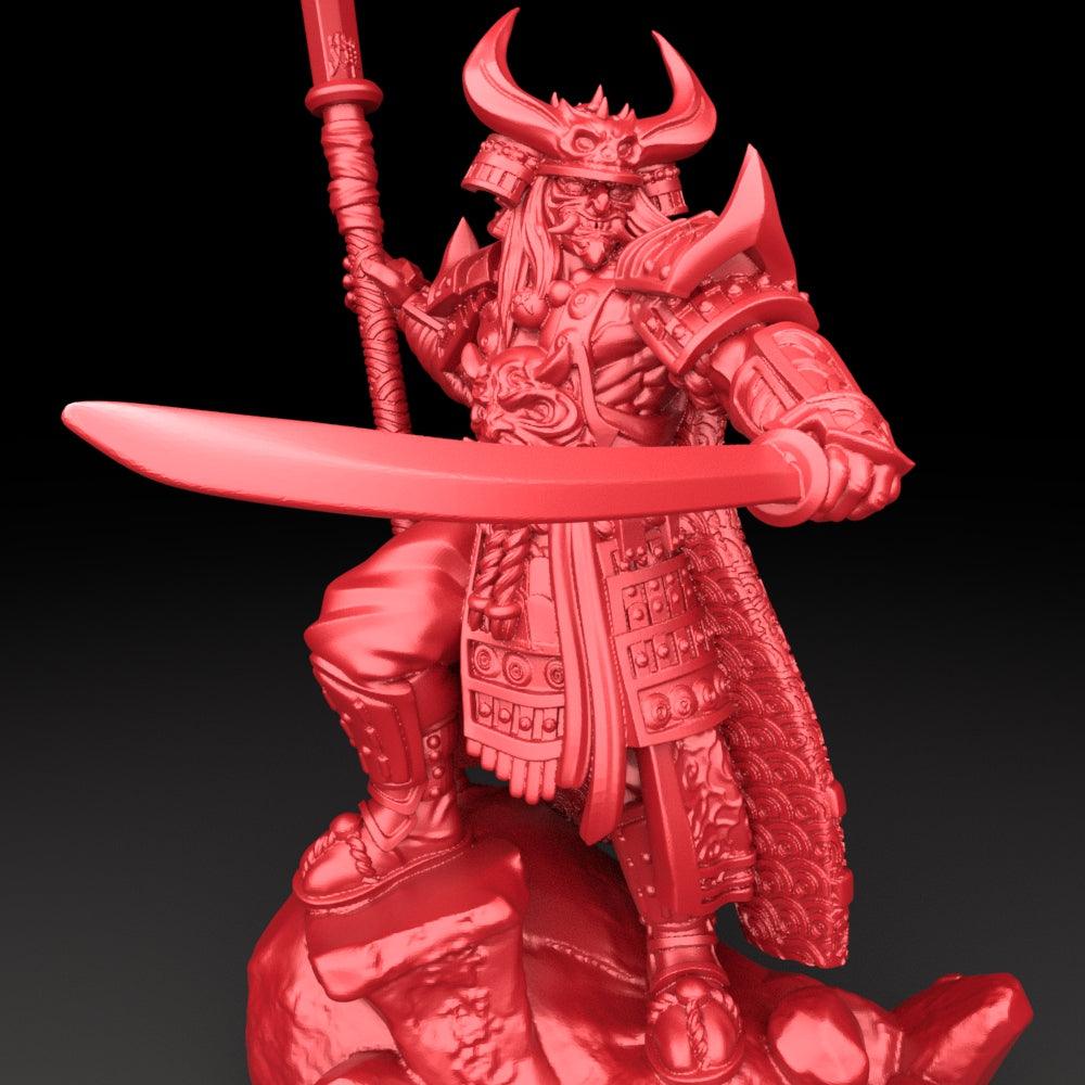 3D Printed Bestiary Vol. 5 Nafarrate Hachiman - 32mm Ragnarok D&D