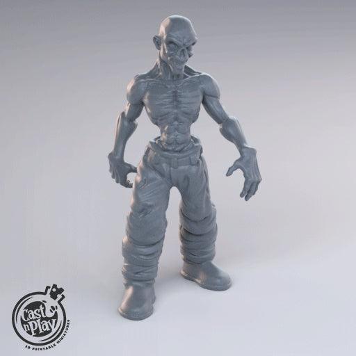 3D Printed Cast n Play Zombies 28mm 32mm D&D